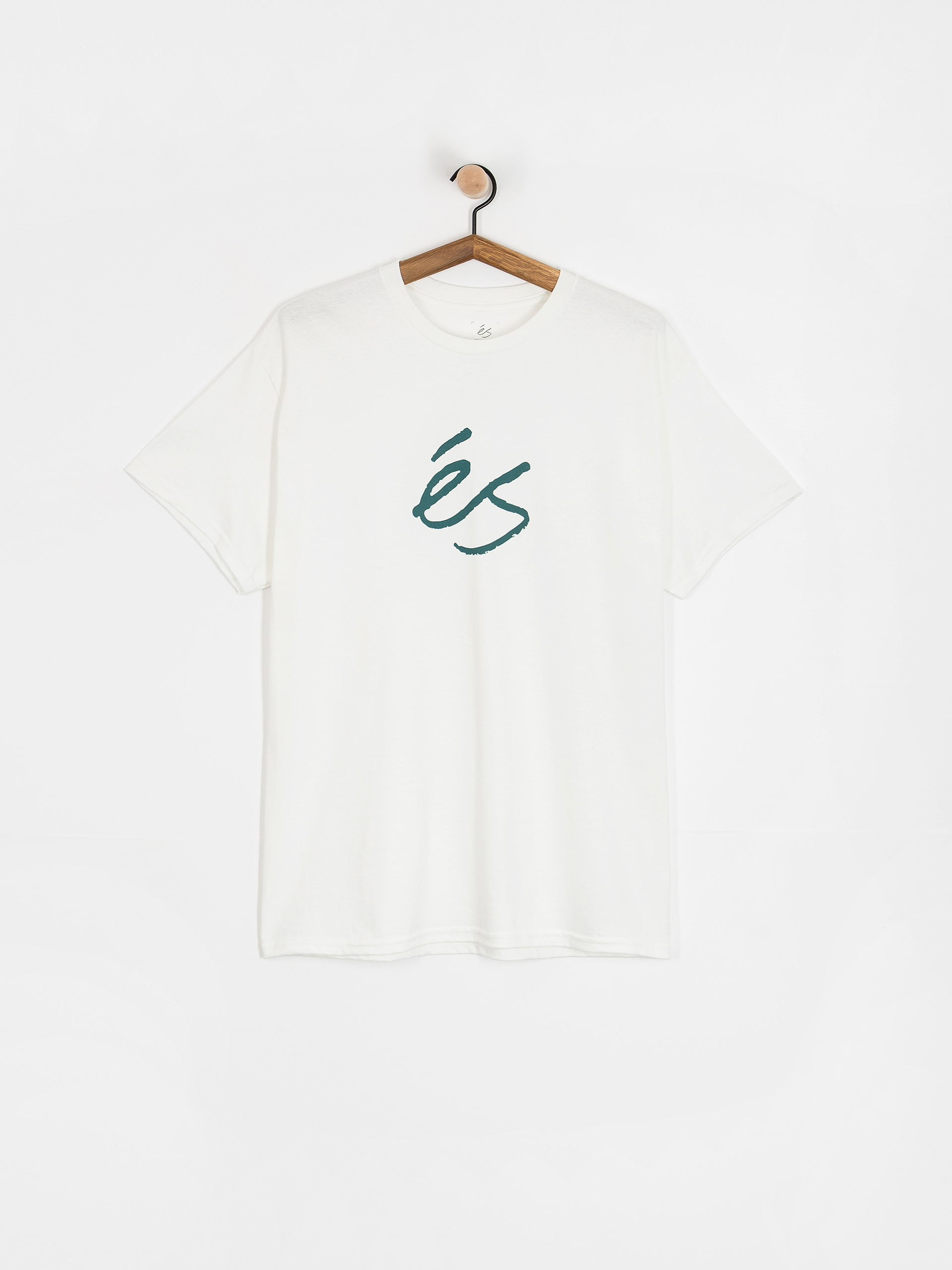 Тениска eS Scrip Mid (white/green)