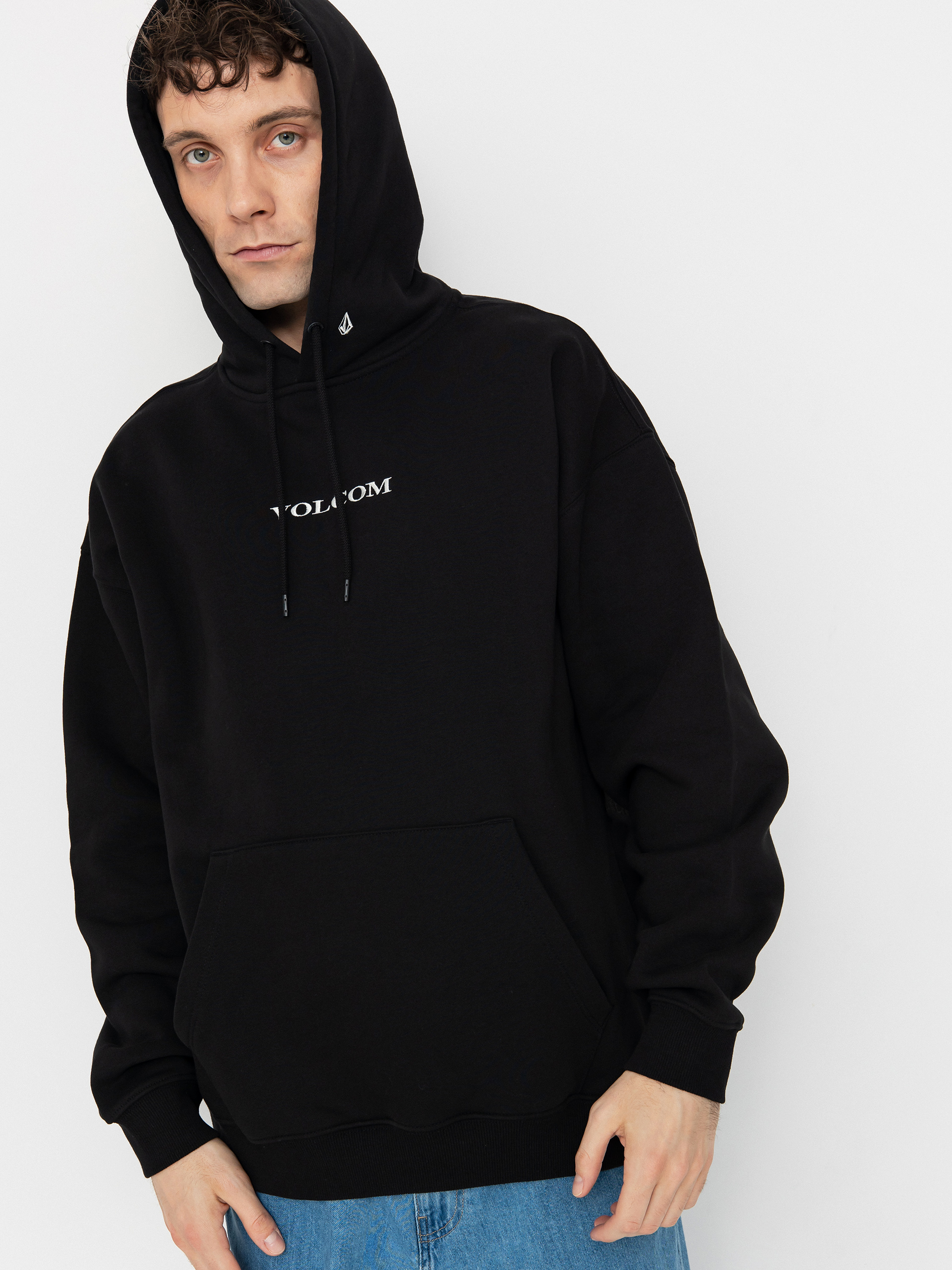 Суитшърт с качулка Volcom Volcom Stone HD (black)