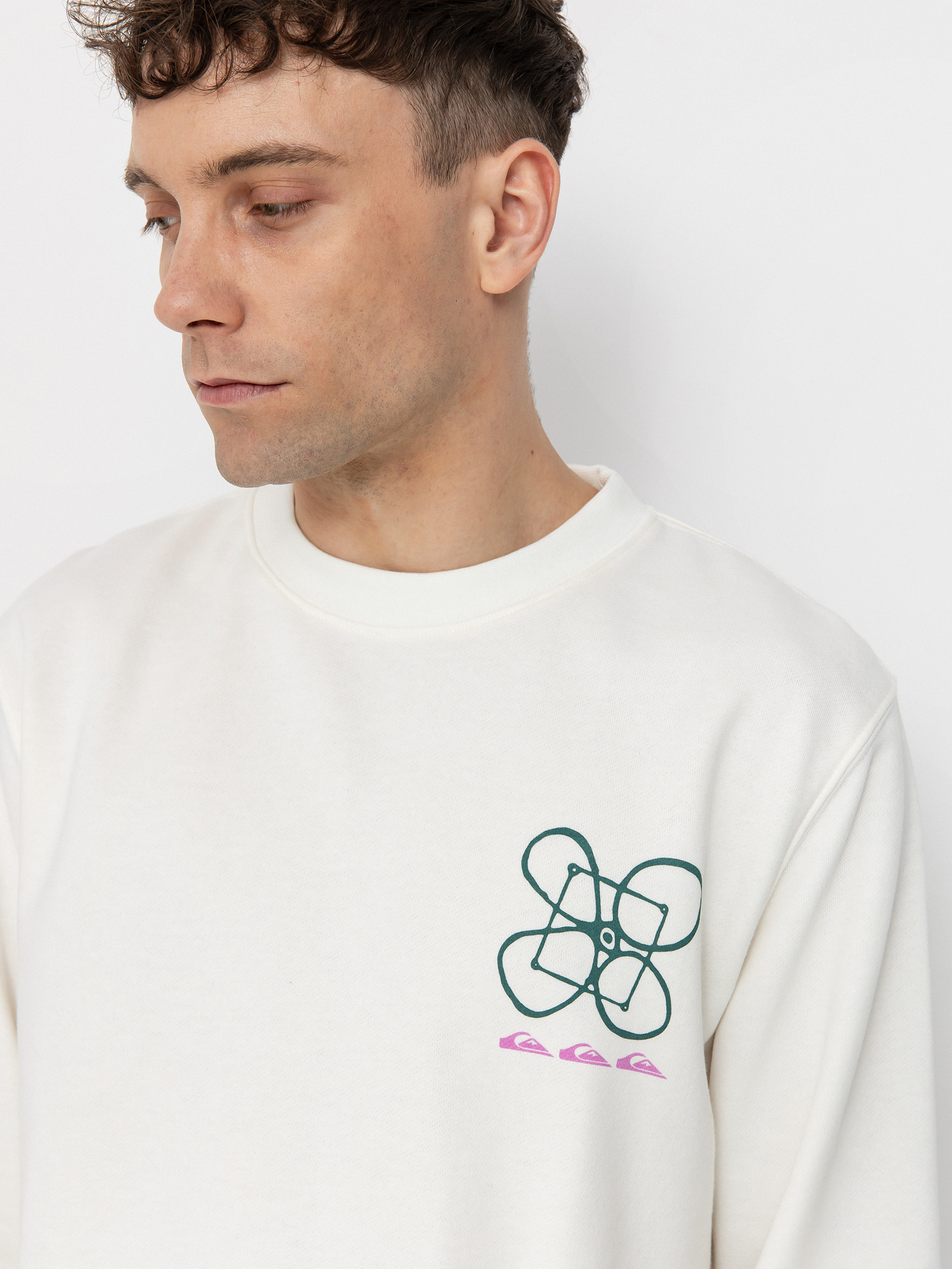 Суитшърт Quiksilver Graphic Mix (snow white)