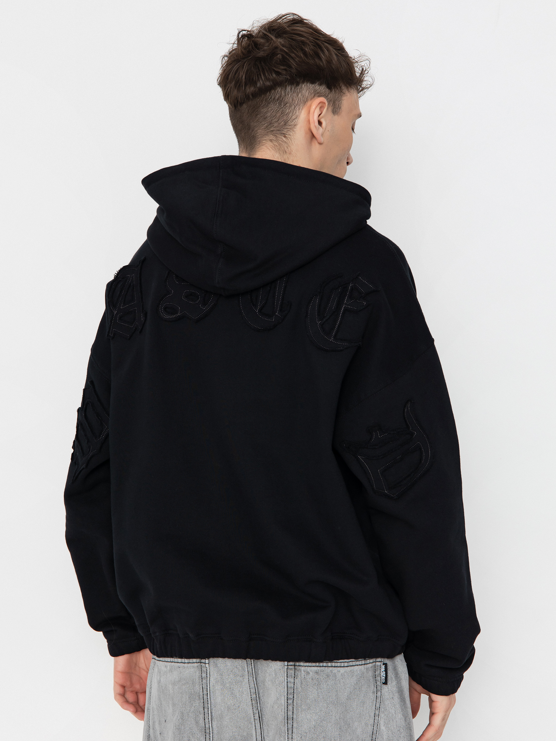 Суитшърт с качулка Wasted Paris Kingdom Curve Destroy Boxy ZHD (black)