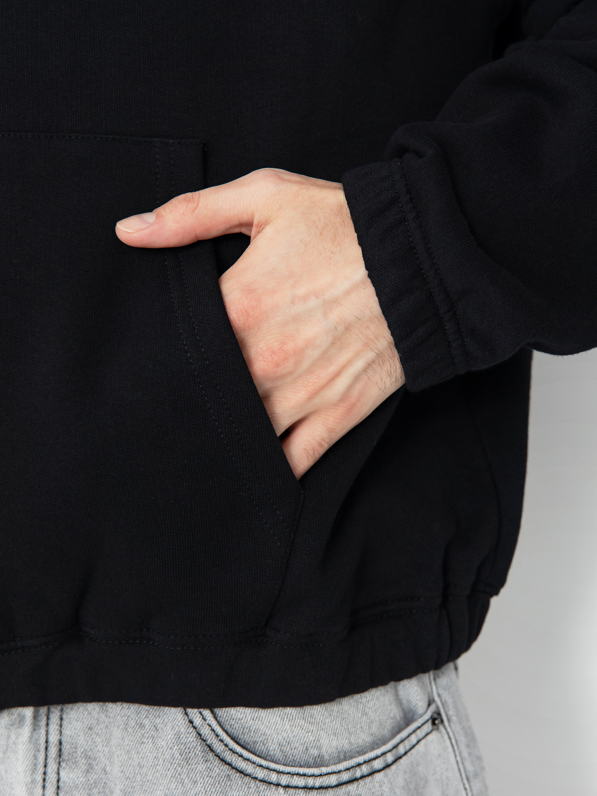 Суитшърт с качулка Wasted Paris Kingdom Curve Destroy Boxy ZHD (black)