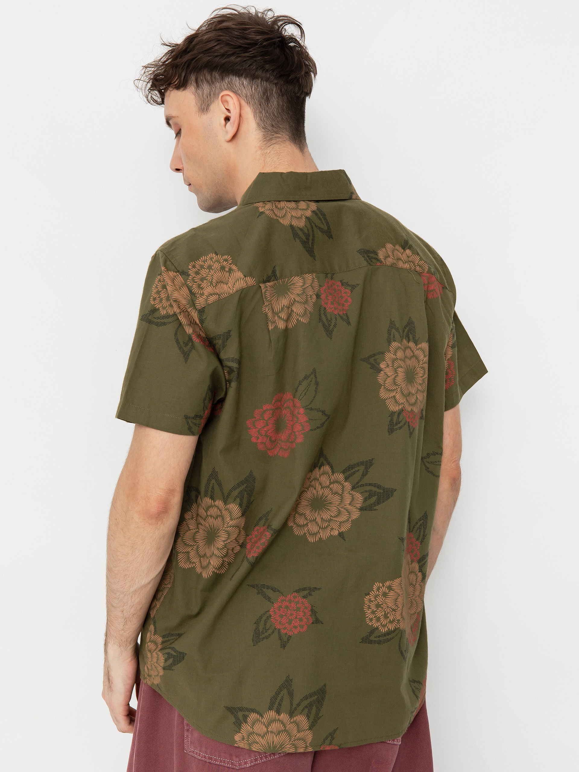 Риза Brixton Charter Print (ivy green/painterly floral)