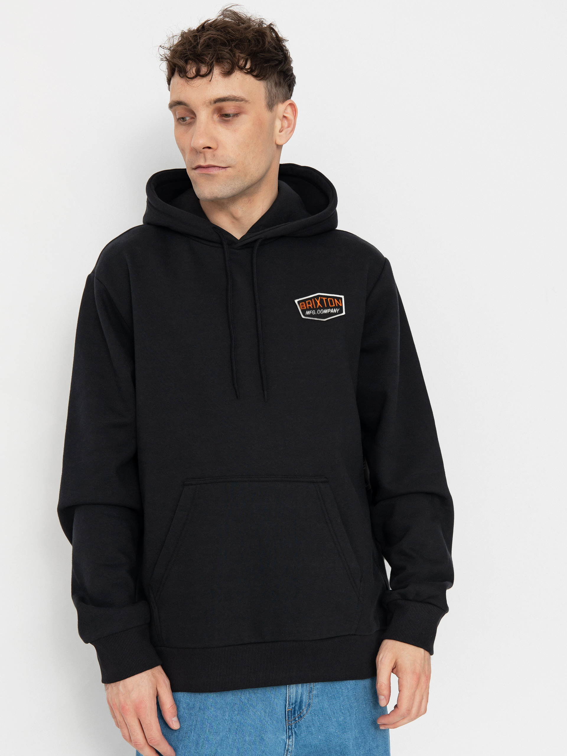 Суитшърт с качулка Brixton Freeman HD (black)