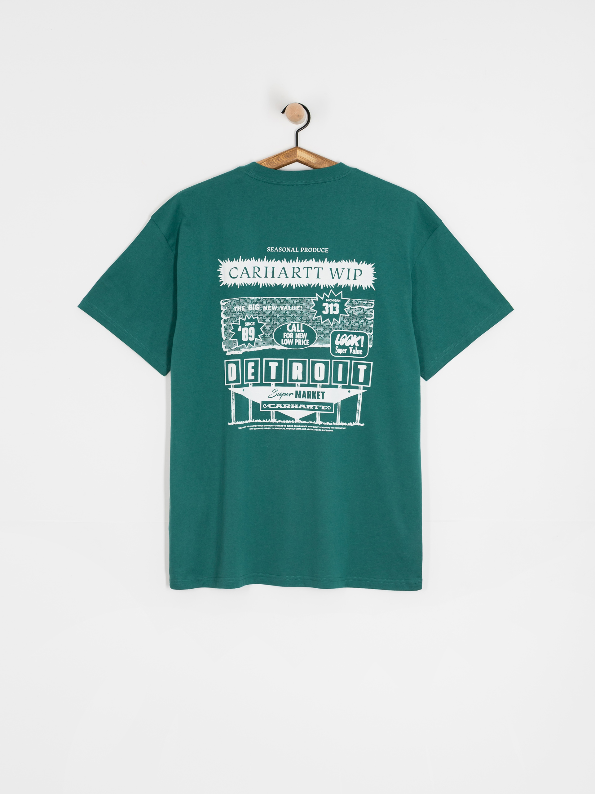 Тениска Carhartt WIP Catalogue (rainforest/white)