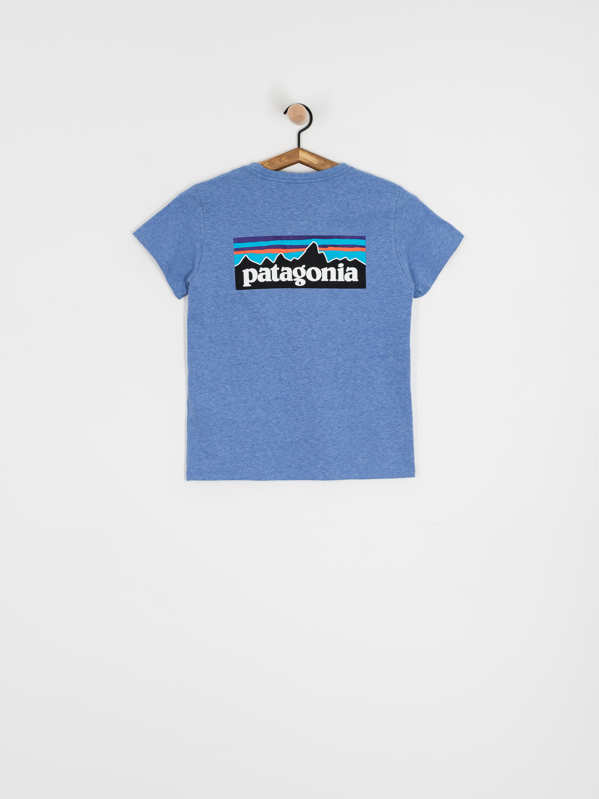 Тениска Patagonia P 6 Logo Responsibili Wmn (abundant blue)