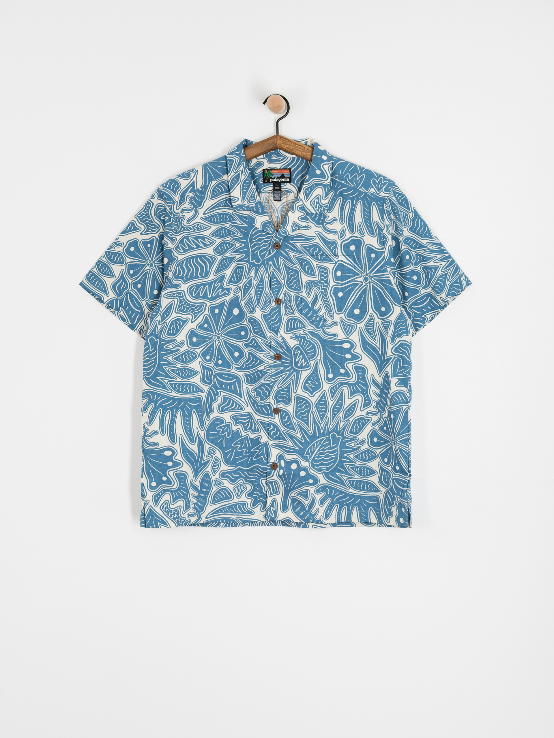 Риза Patagonia Tidal Threads Camp (bees and flowers/still blue)