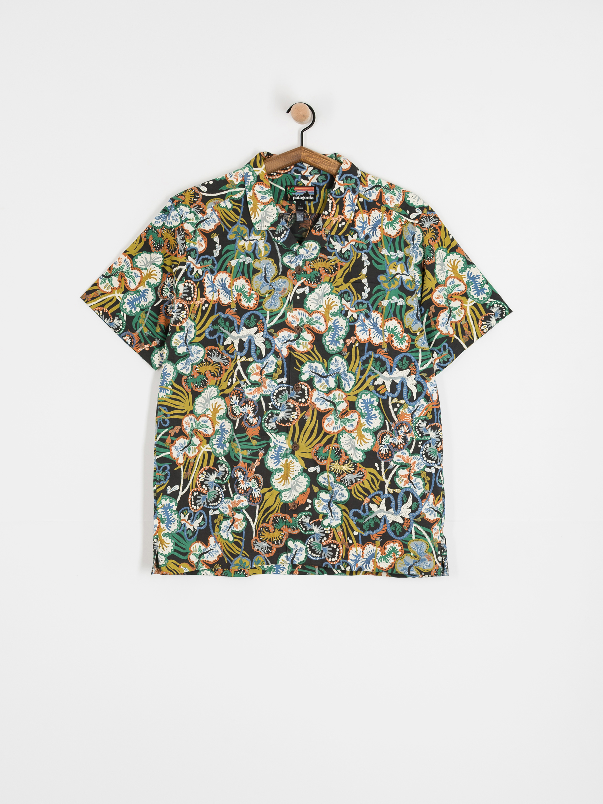 Риза Patagonia Tidal Threads Camp (undersea/ink black)