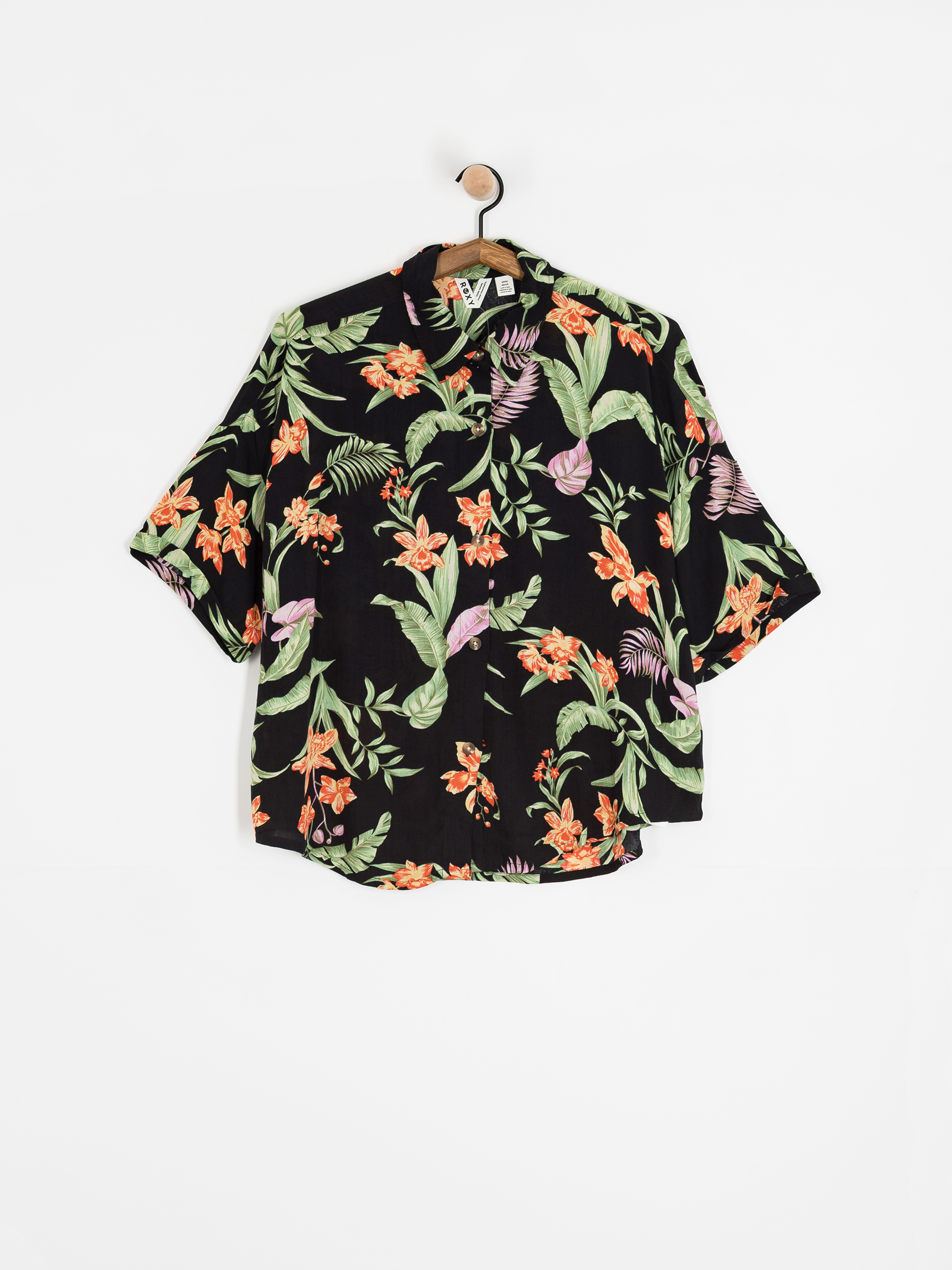 Риза Roxy Beach Nostalgia Crinkle Wmn (anthracite island escape)