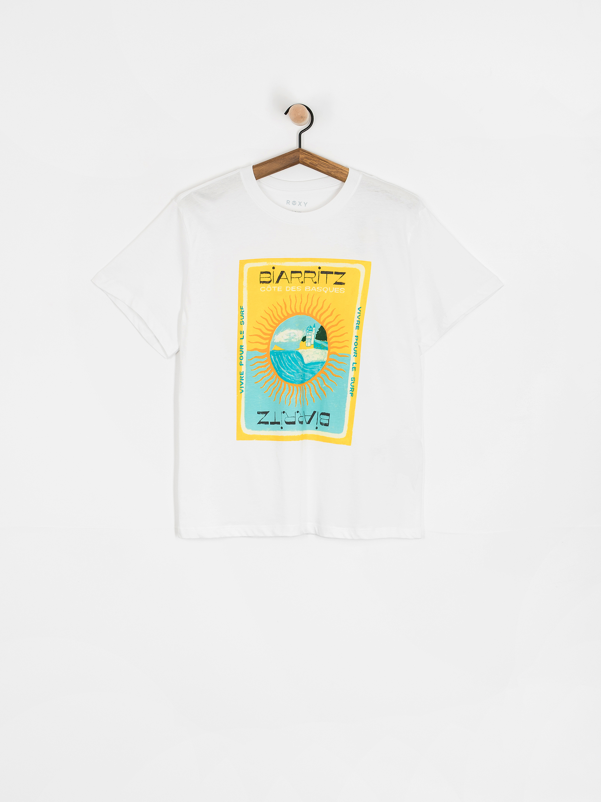 Тениска Roxy Atlas Hangloose Wmn (bright white biarritz)