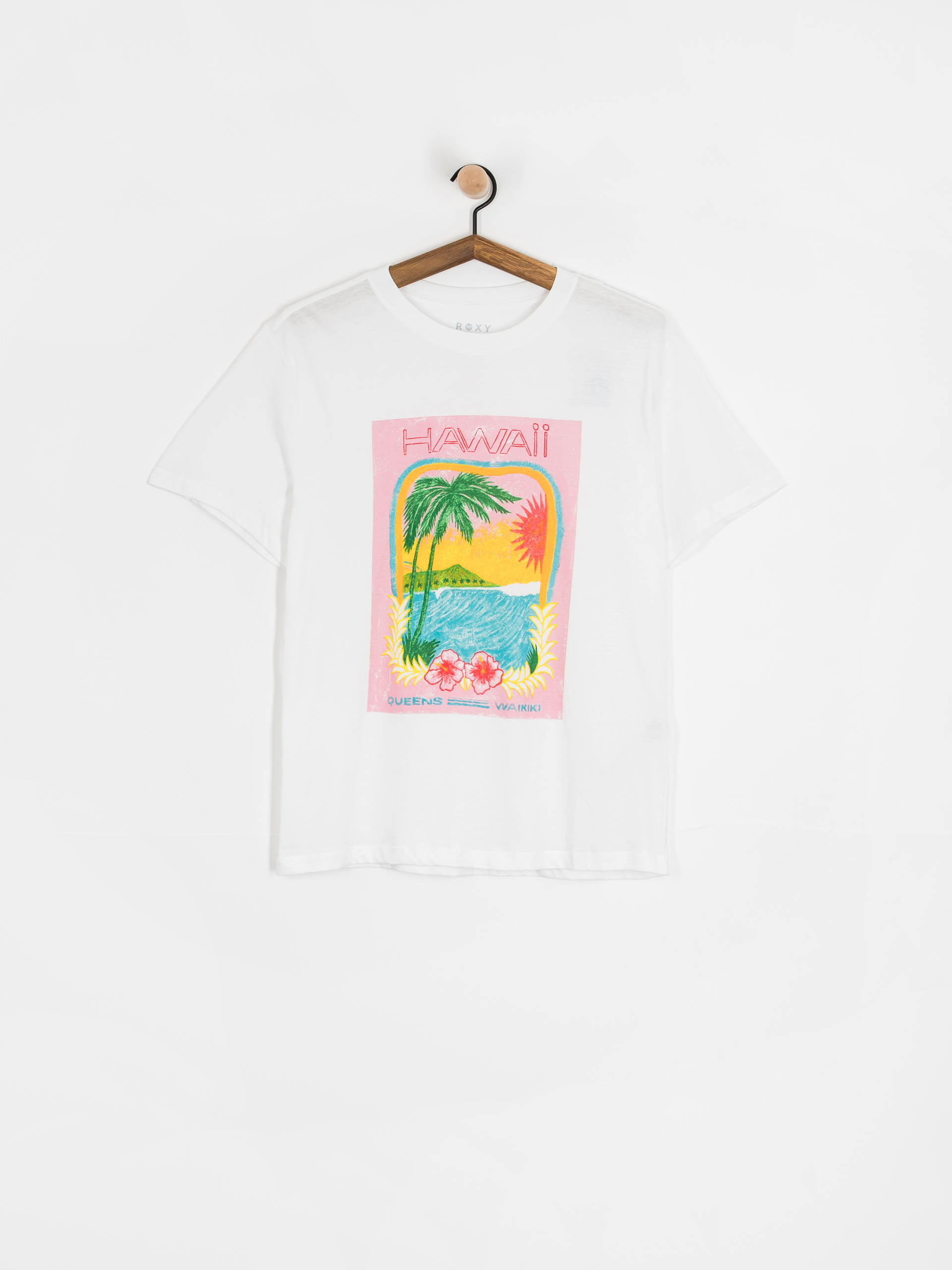 Тениска Roxy Atlas Hangloose Wmn (bright white hawaii)
