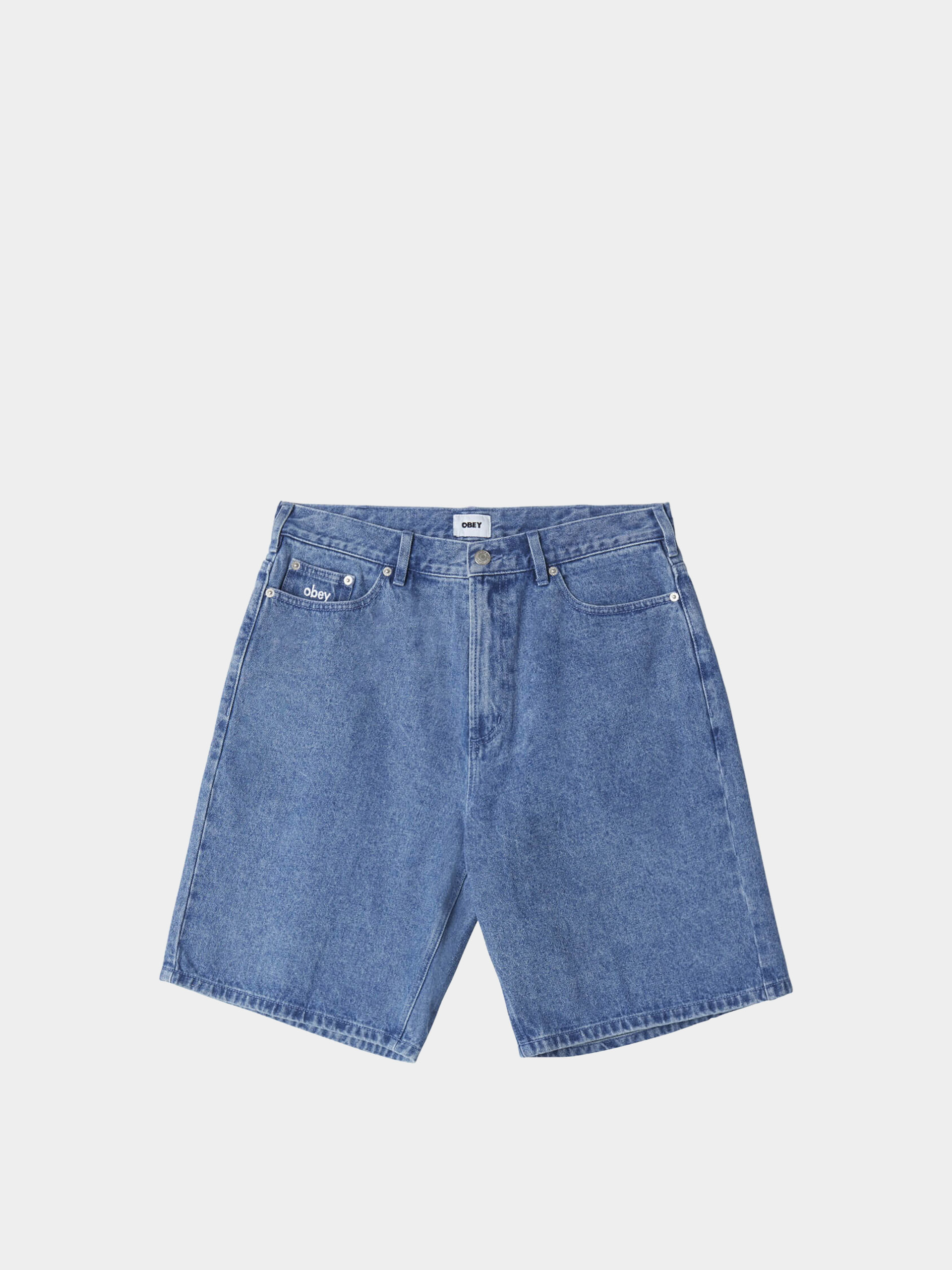 Къси панталони OBEY Bigwig Baggy Denim (light indigo)