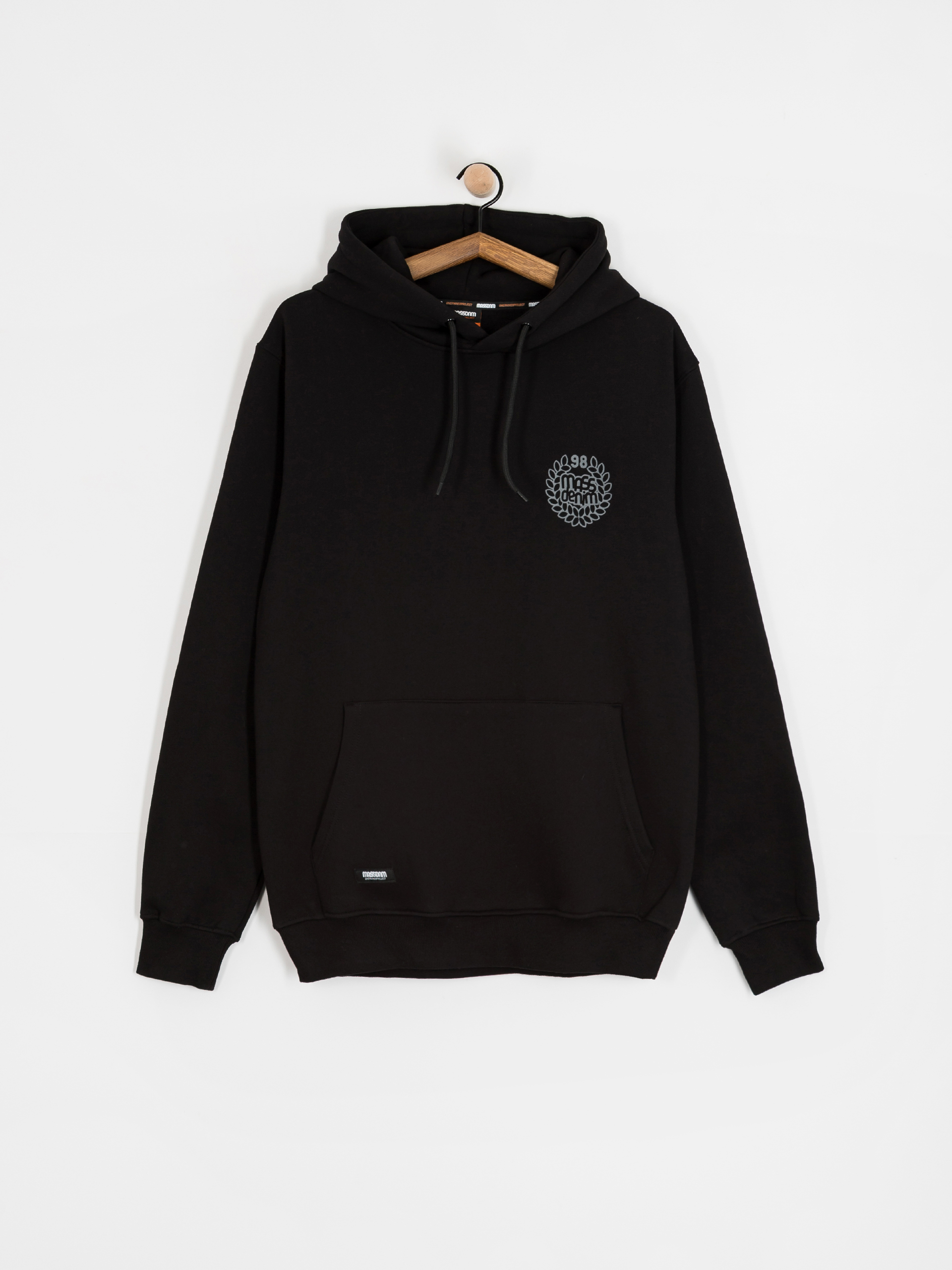 Суитшърт с качулка MassDnm Base Back HD (black)