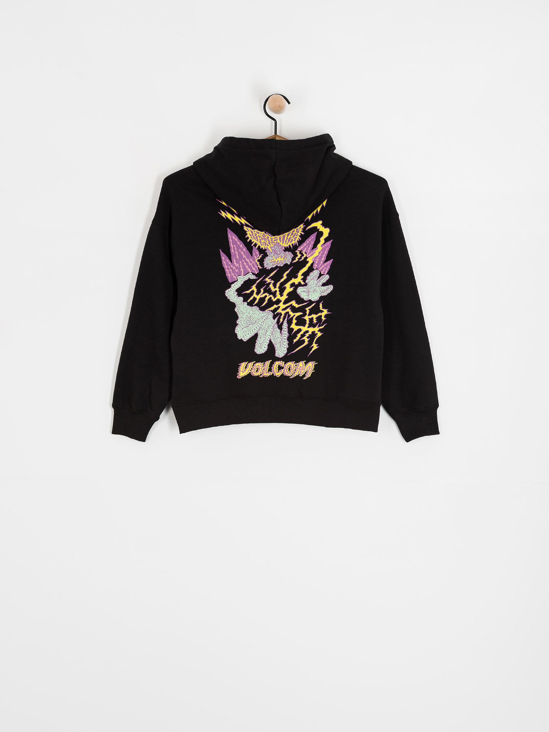 Суитшърт с качулка Volcom Fa Tetsunori HD JR (black)