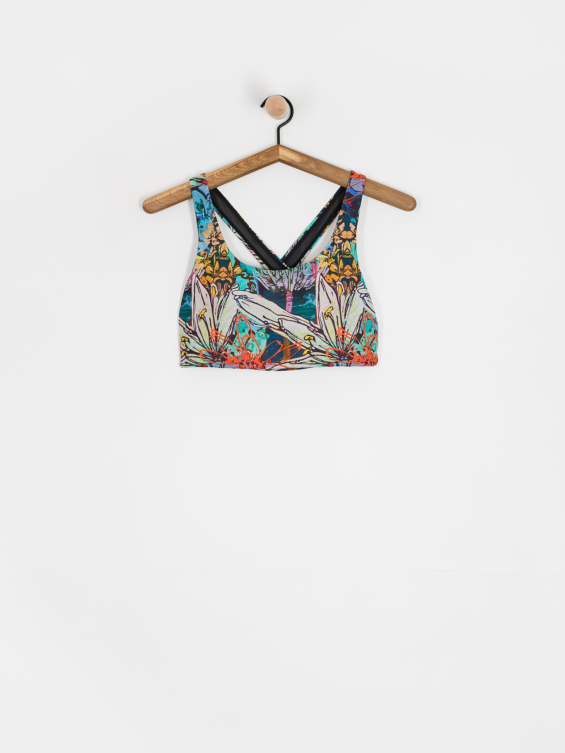 Бански RVCA Sage Cross Back Bra Wmn (jade)