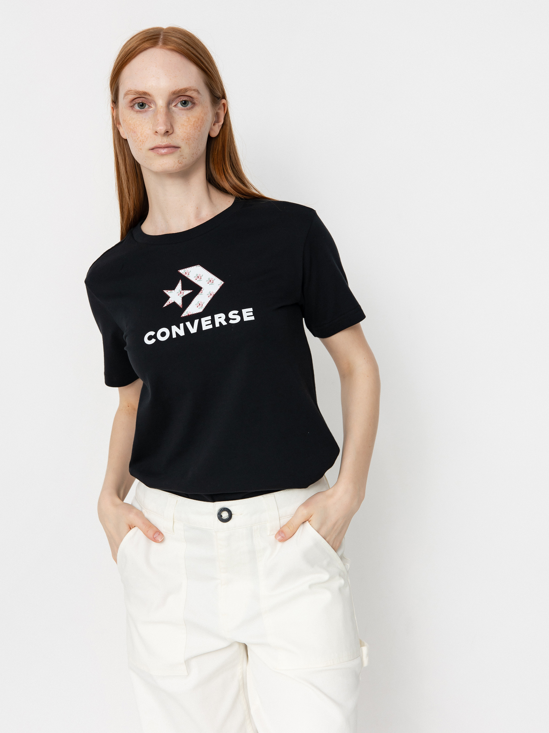 Тениска Converse Star Chevron Infill Wmn (converse black)