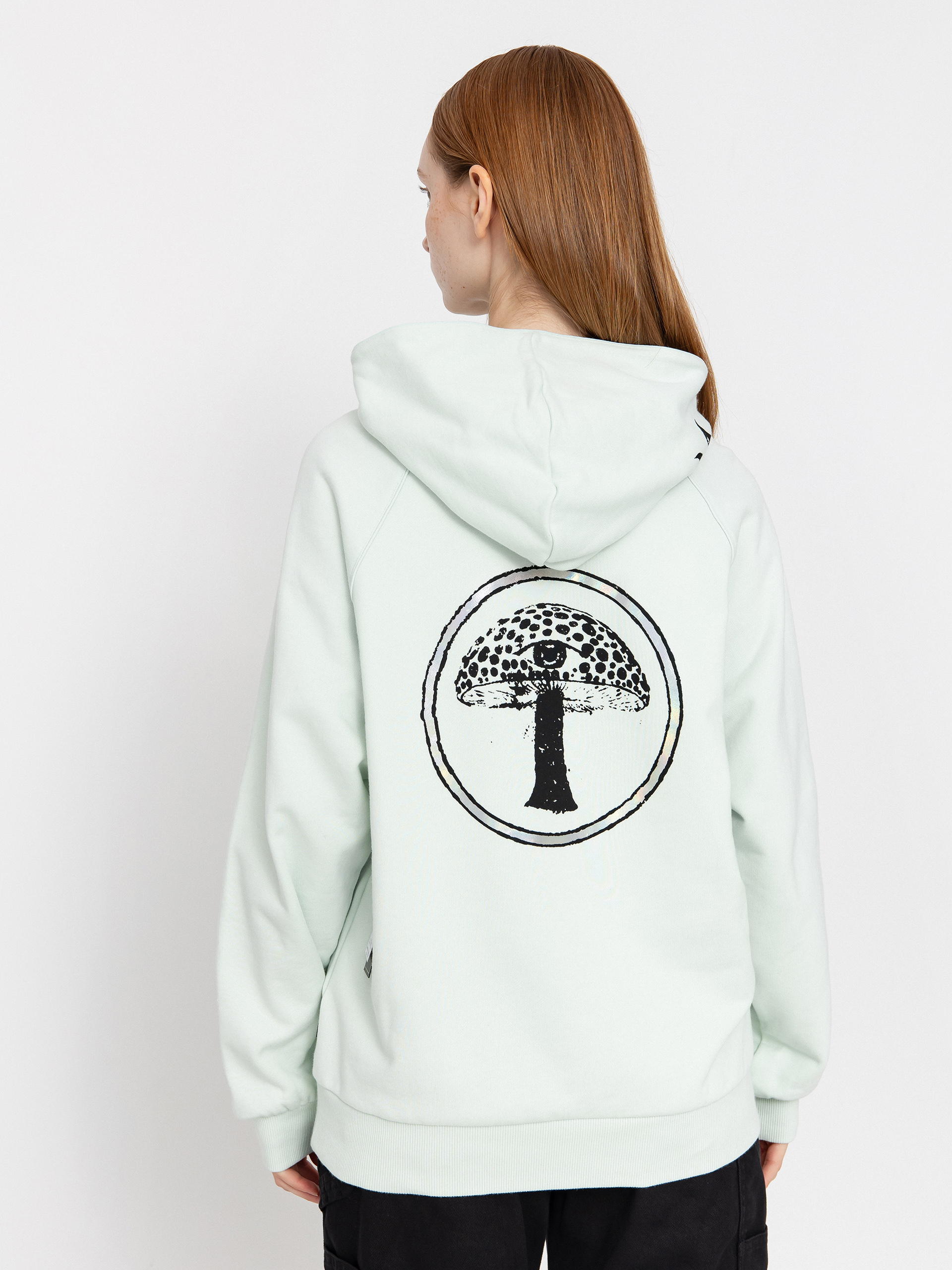 Суитшърт с качулка Volcom Fa Filip Rygalski HD Wmn (cloud blue)