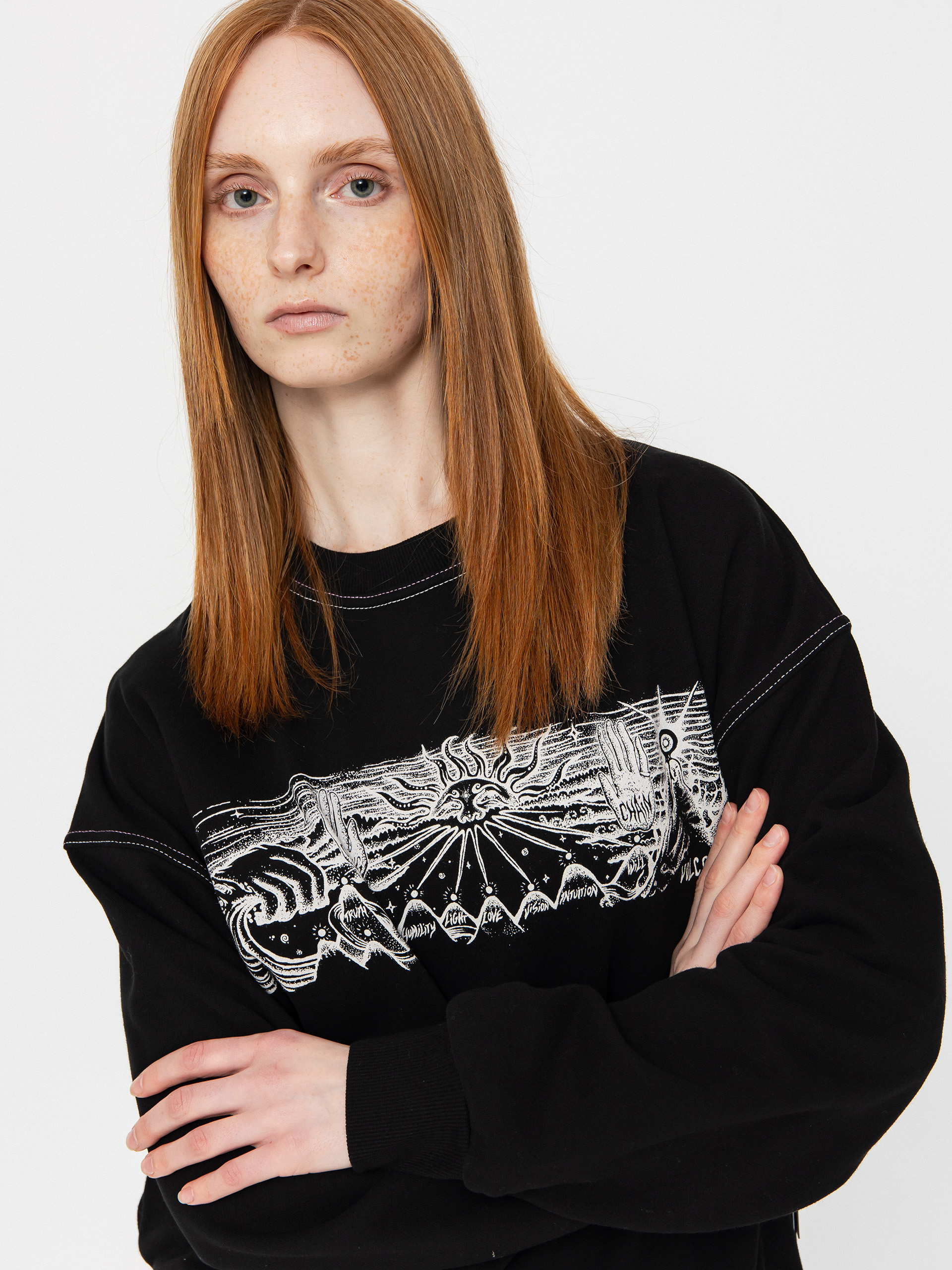 Суитшърт Volcom Fa Alix Crew Wmn (black)