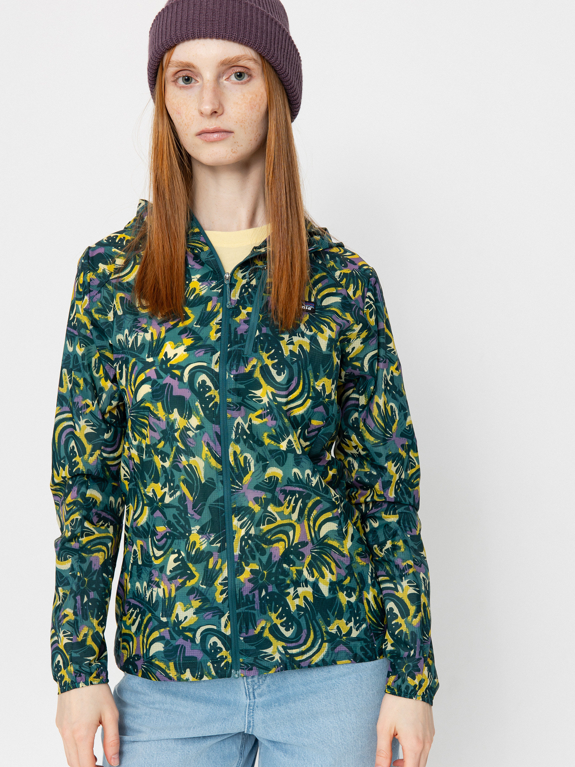Яке Patagonia Houdini Wmn (wild botanist/wetland blue)