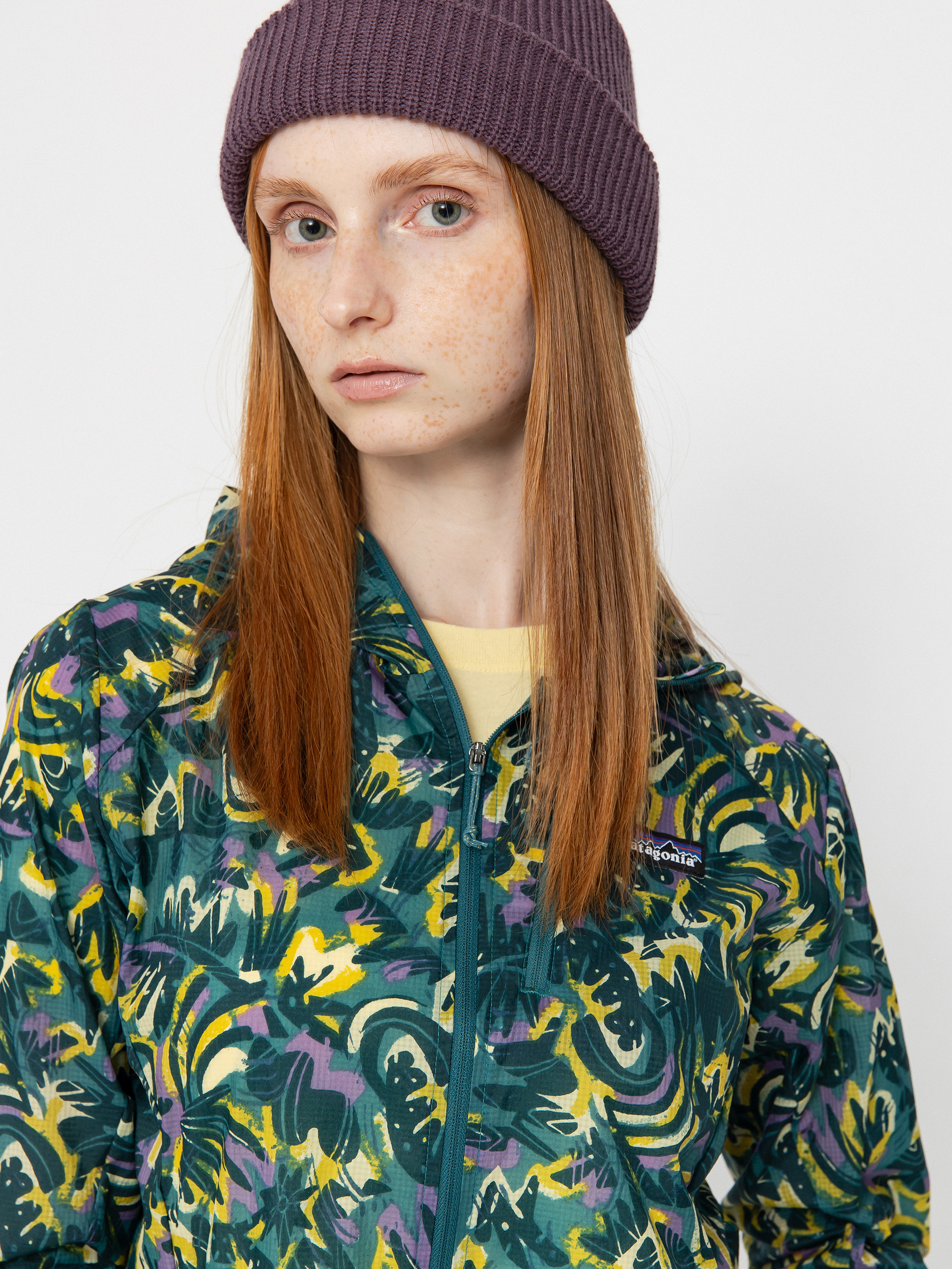 Яке Patagonia Houdini Wmn (wild botanist/wetland blue)