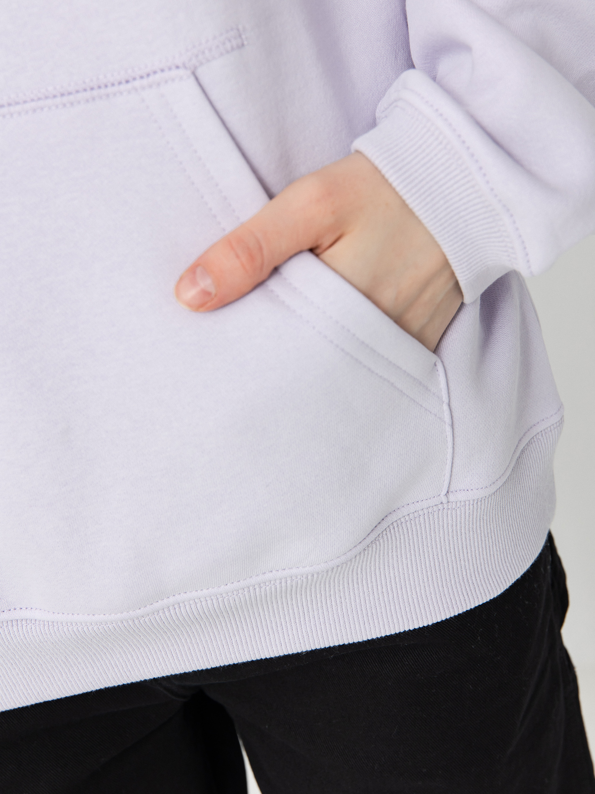 Суитшърт с качулка Volcom Stone Heart Up HD Wmn (dusty lavender)