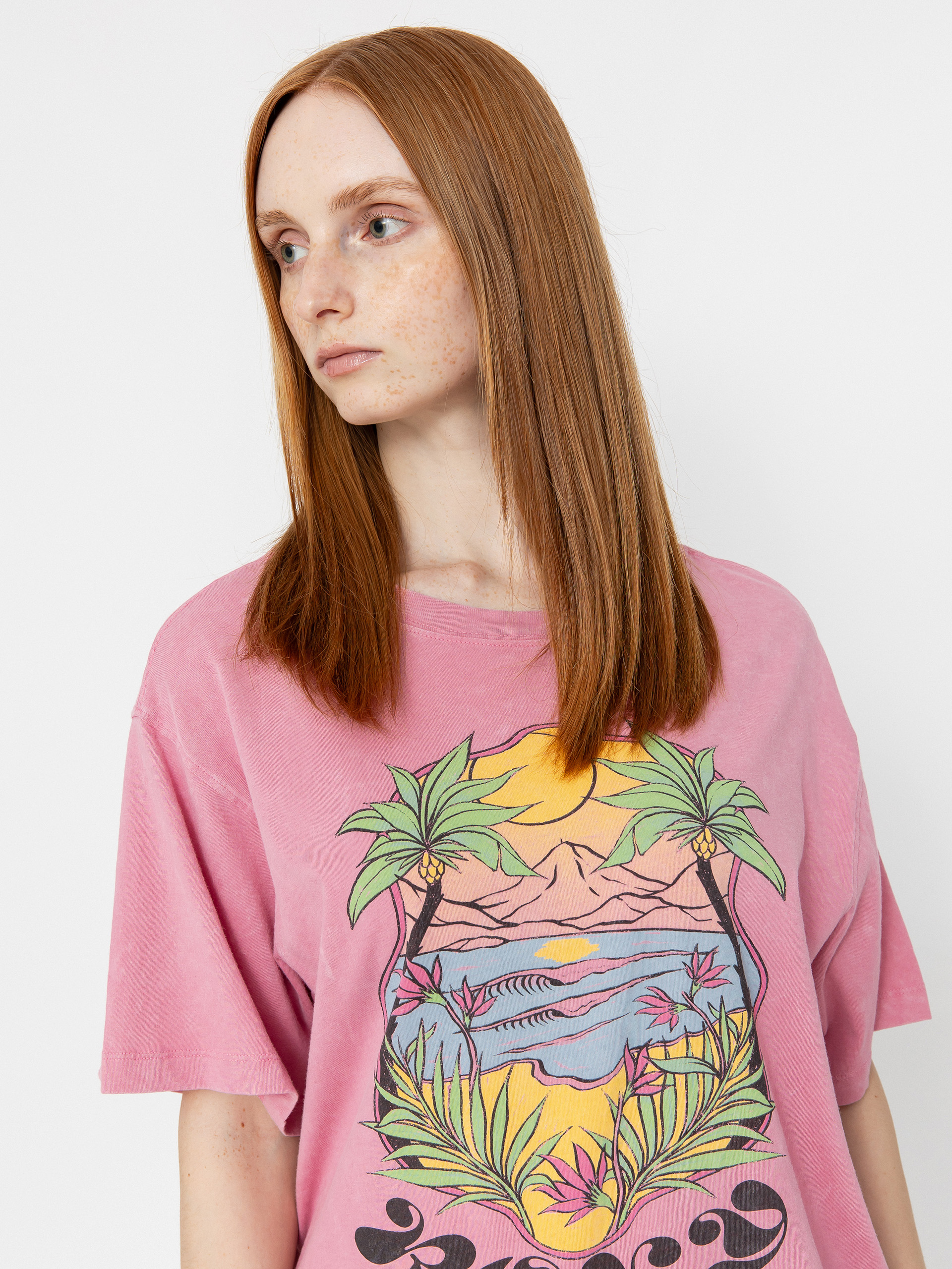 Тениска Roxy Sunnyoversize Optic Wash Wmn (orchid smoke)