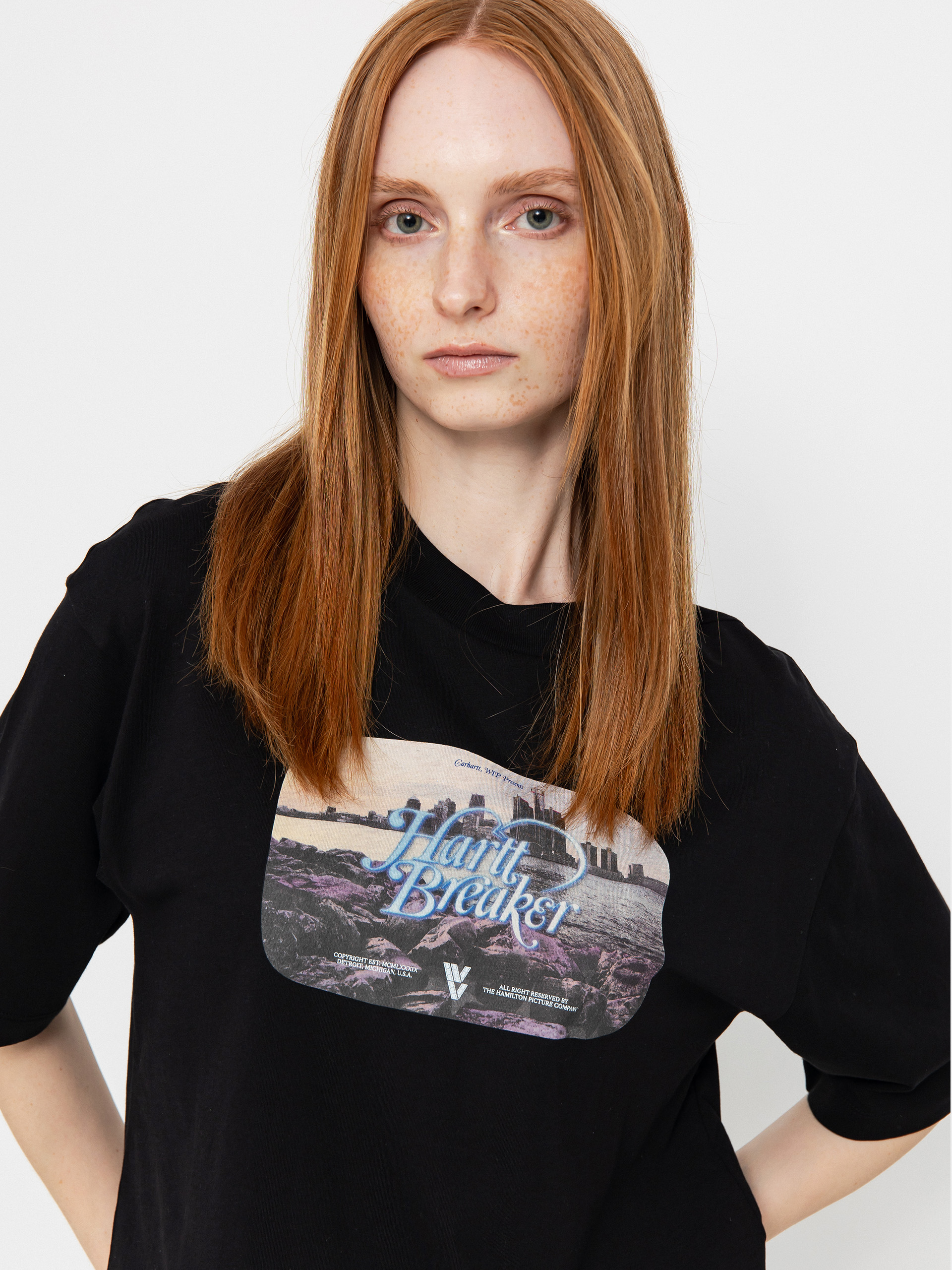 Тениска Carhartt WIP Greatest Flicks Wmn (black)