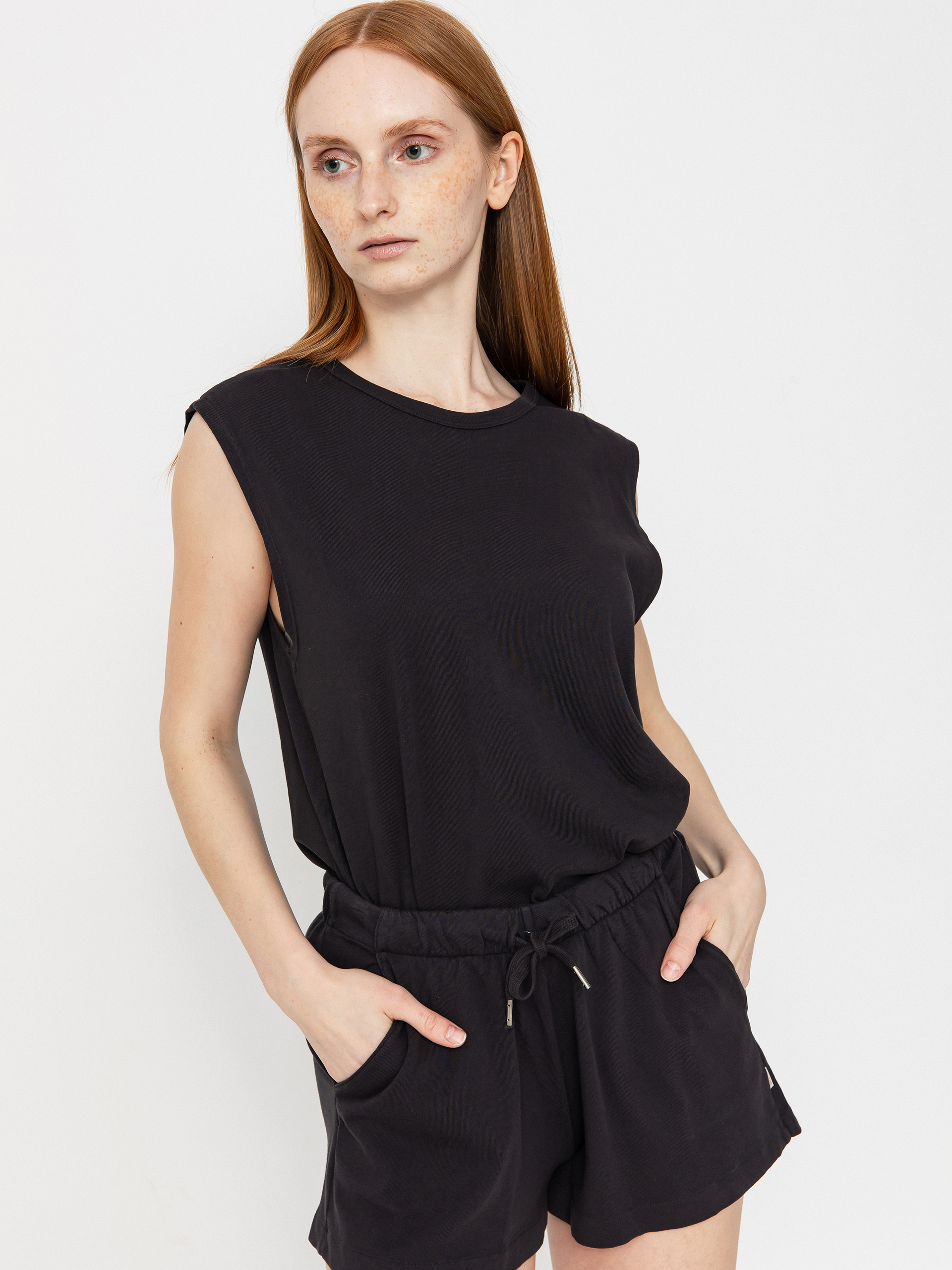 Тениска Brixton Carefree Organic Gd Muscle Tan Wmn (black)