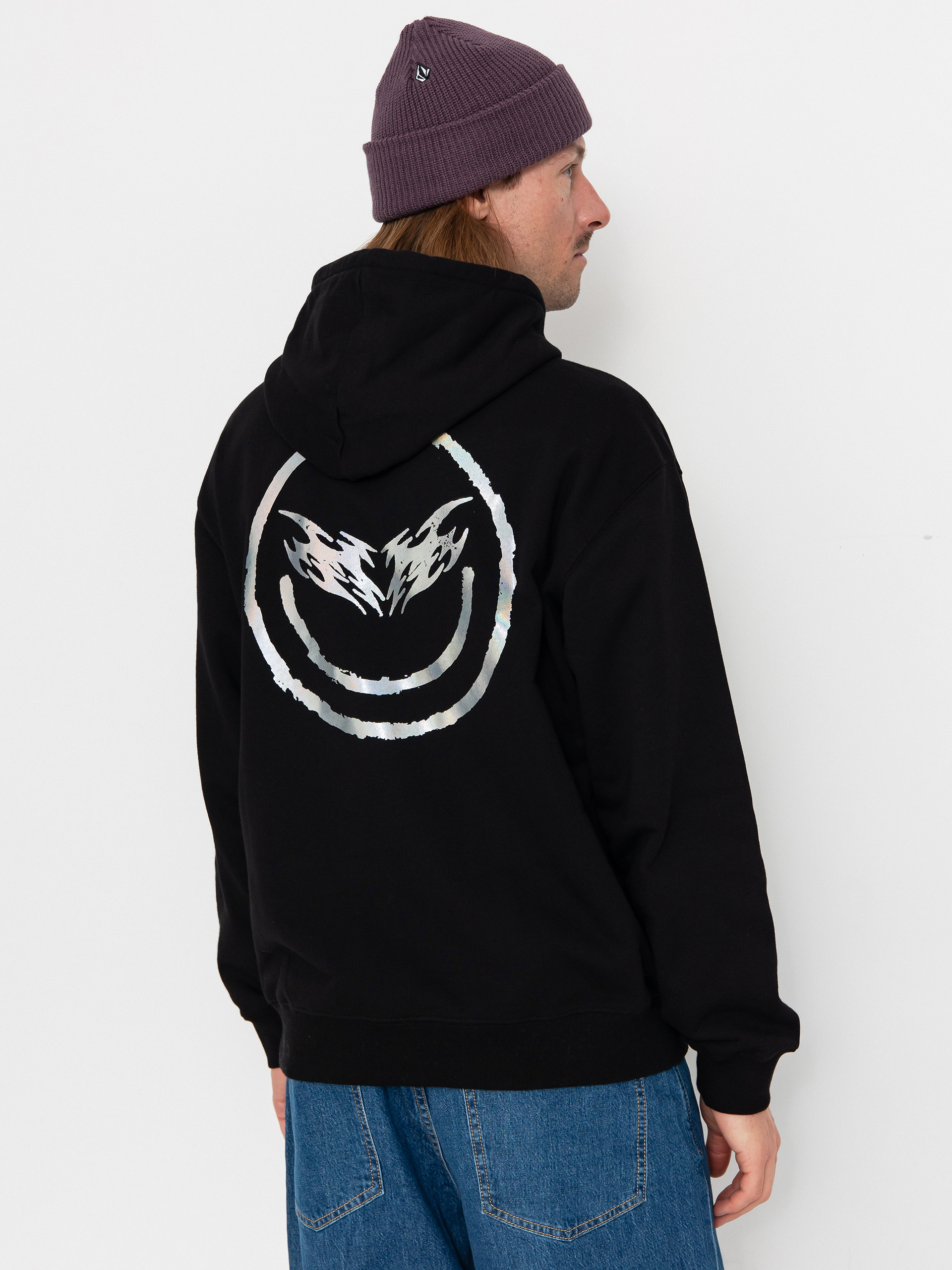 Суитшърт с качулка Volcom Fa F Rygalski HD (black)