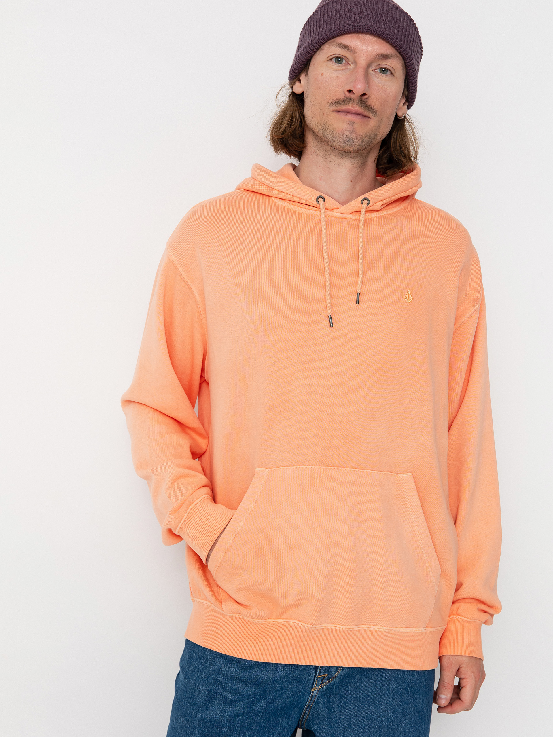 Суитшърт с качулка Volcom Single Stone Tw HD (pale peach)