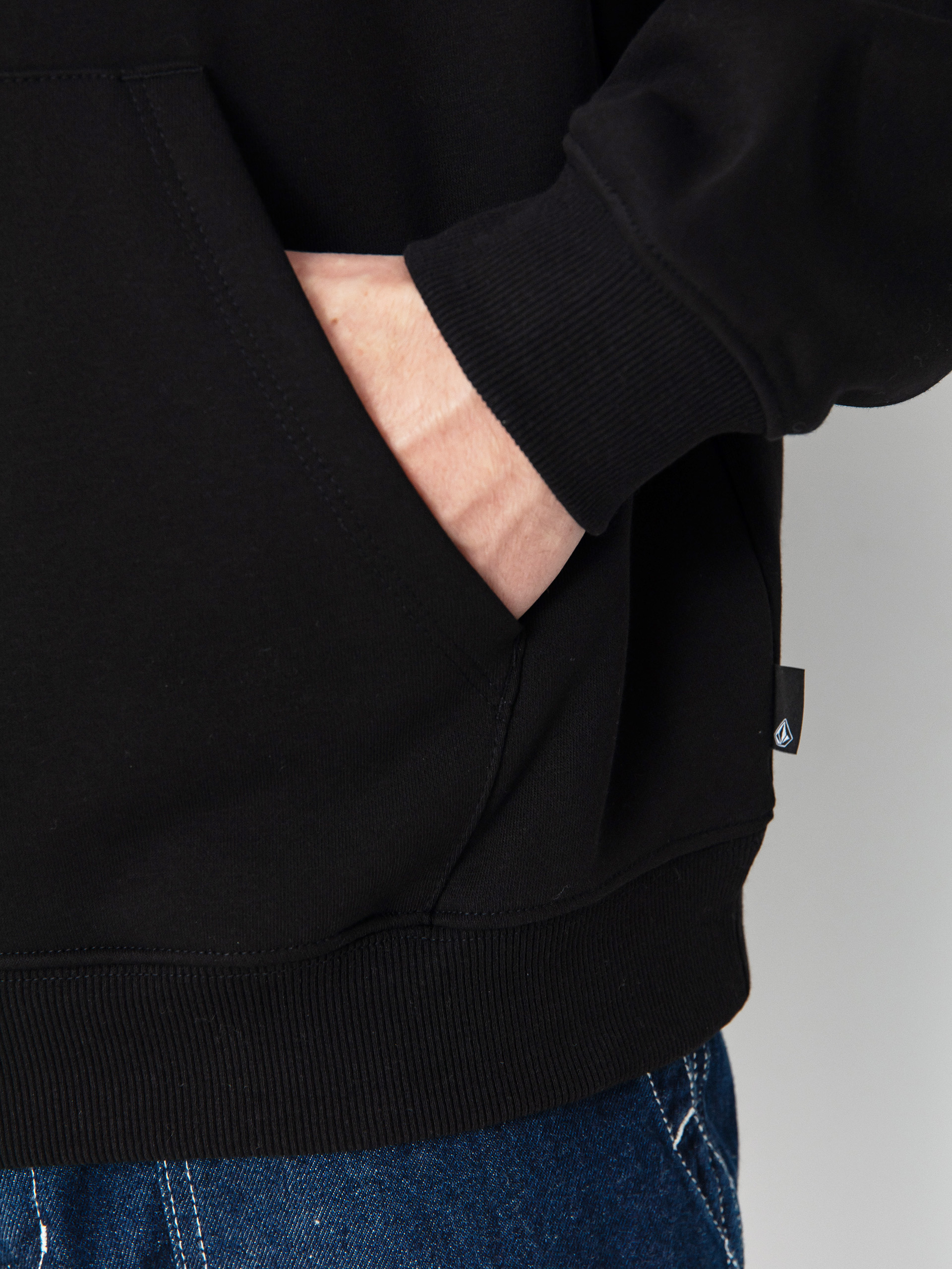 Суитшърт с качулка Volcom Watanite HD (black)