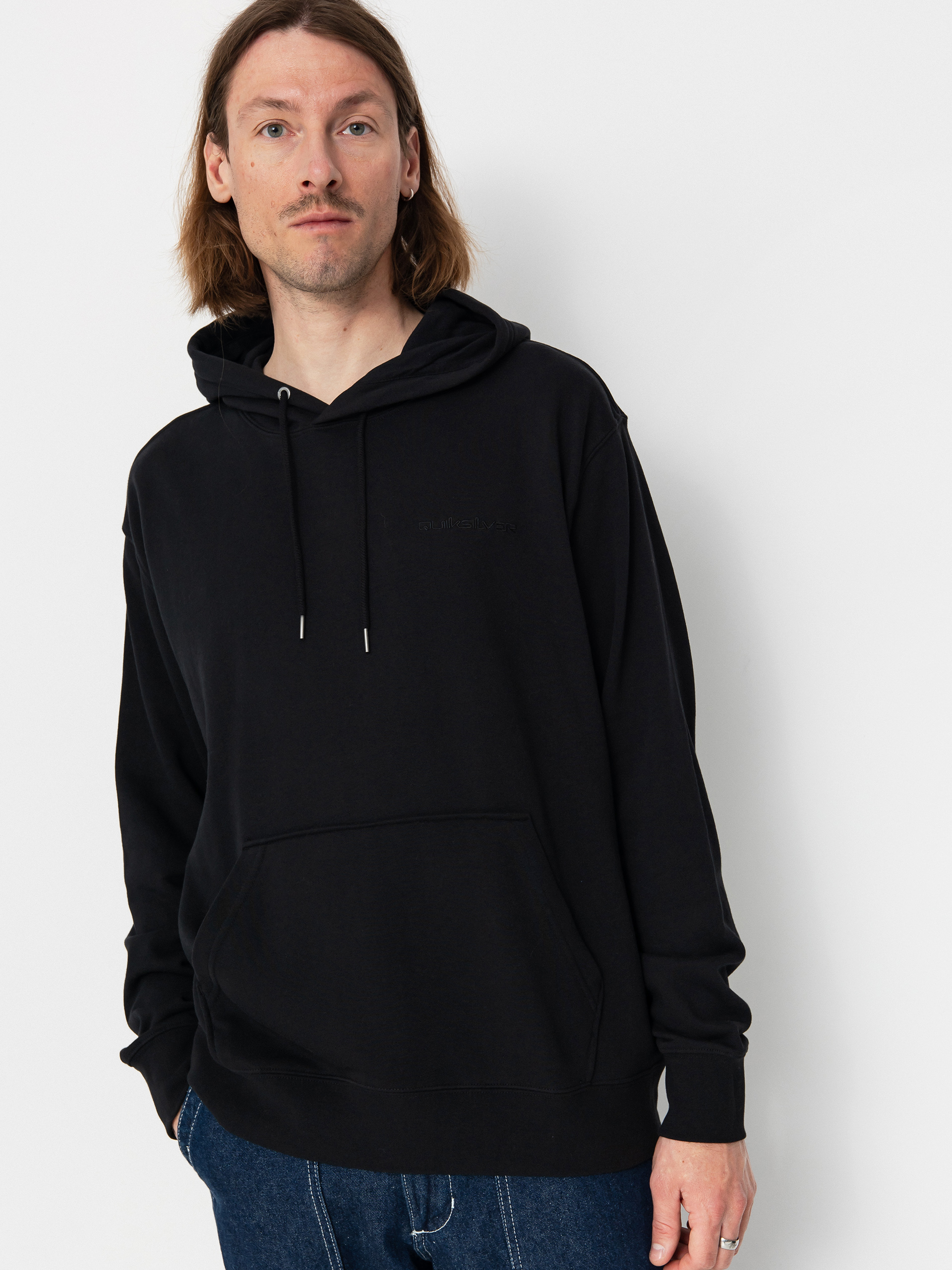 Суитшърт с качулка Quiksilver Salt Water HD (black)