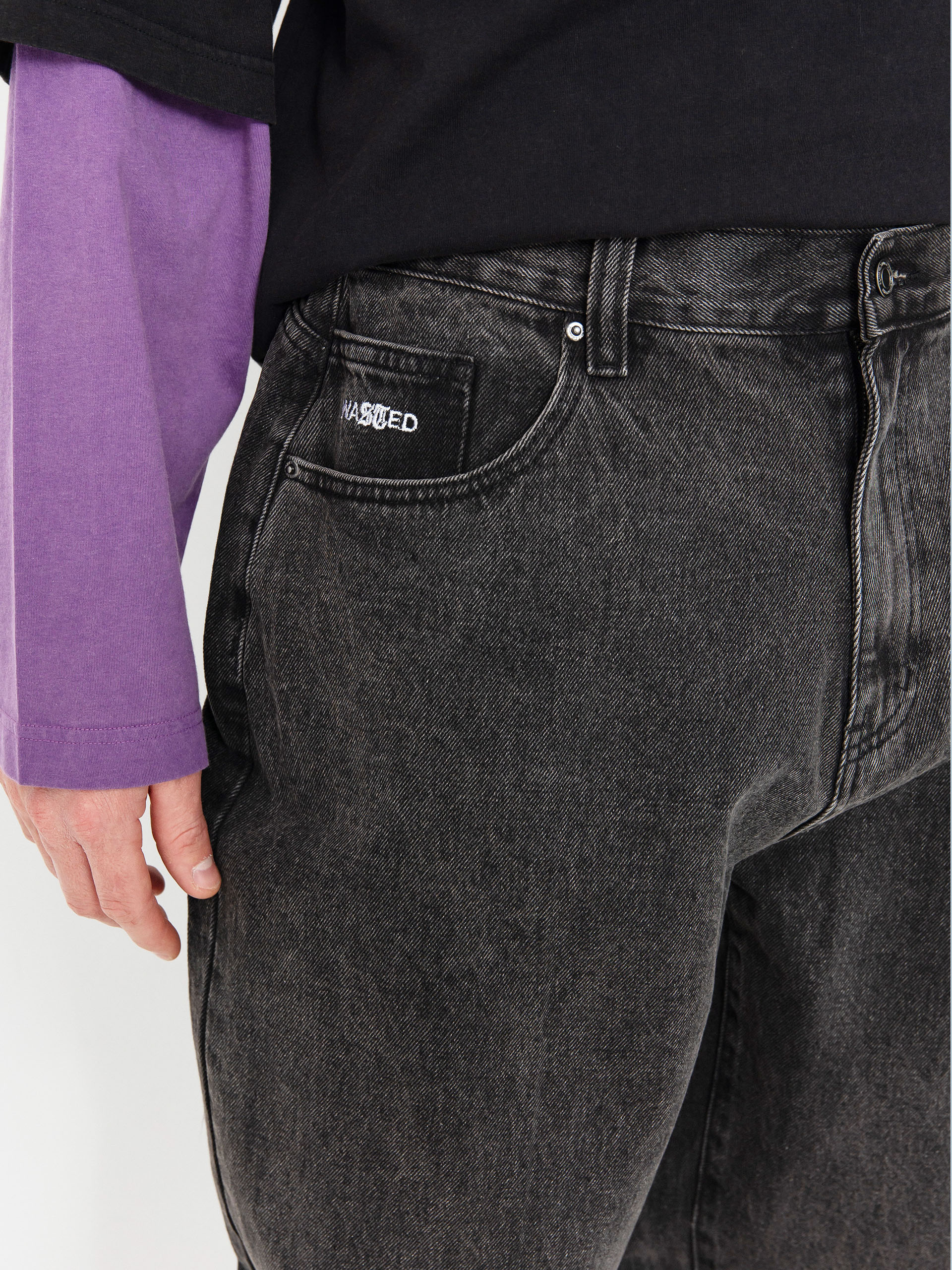 Панталони Wasted Paris Signature Rod (faded black)