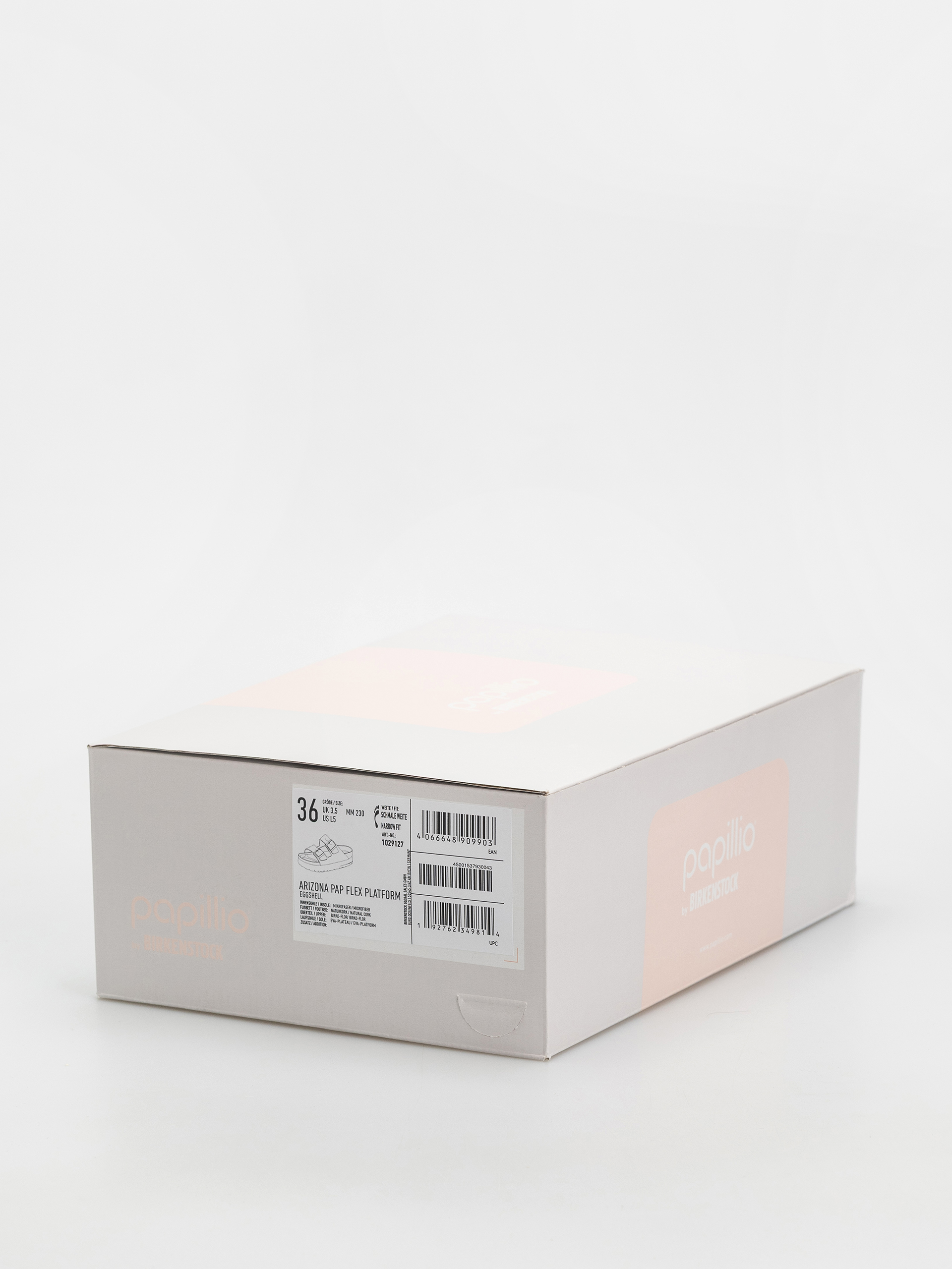 Чехли Birkenstock Arizona Flex Platform Vegan Narrow Wmn (eggshell)