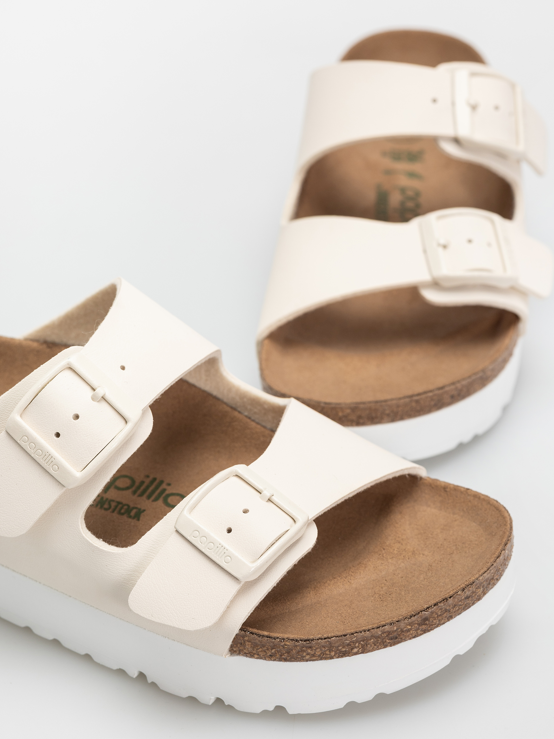 Чехли Birkenstock Arizona Flex Platform Vegan Narrow Wmn (eggshell)