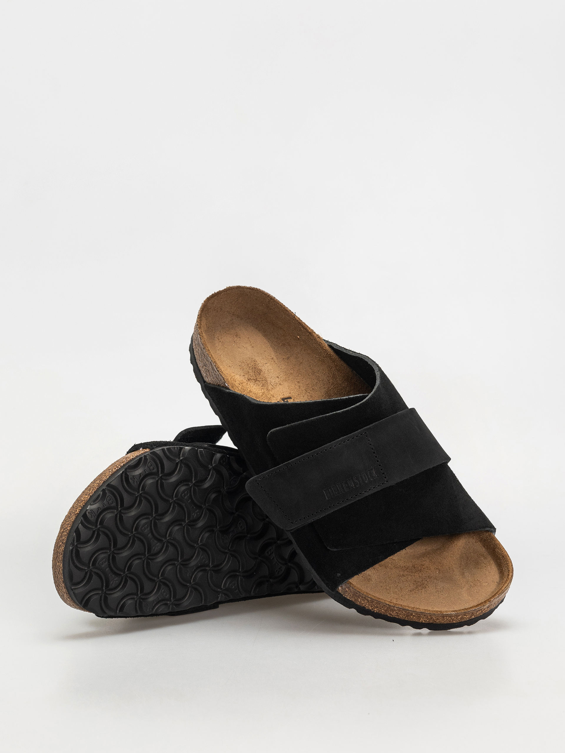 Чехли Birkenstock Kyoto Nubuck Suede Leather Regular (black)