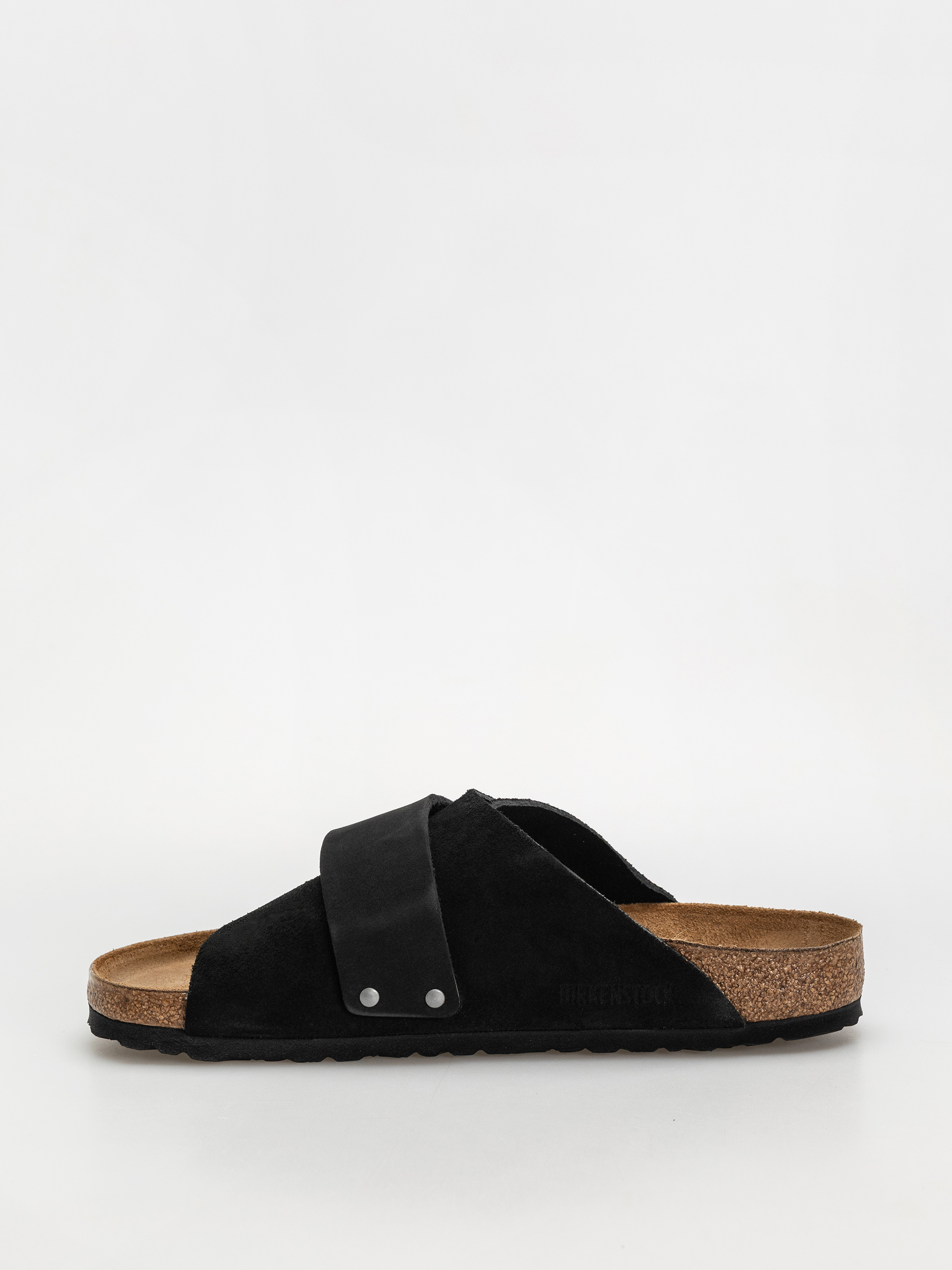 Чехли Birkenstock Kyoto Nubuck Suede Leather Regular (black)