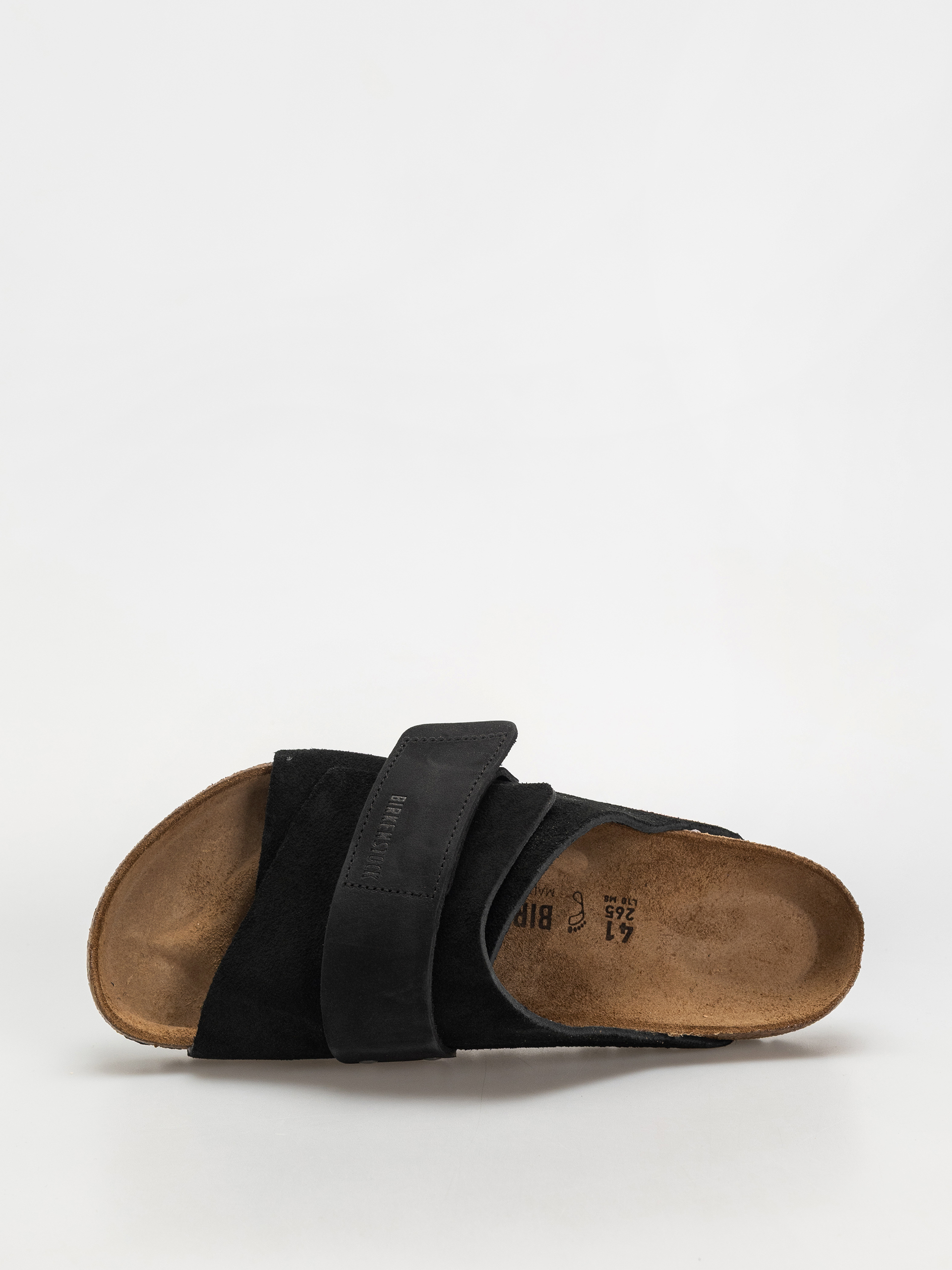 Чехли Birkenstock Kyoto Nubuck Suede Leather Regular (black)