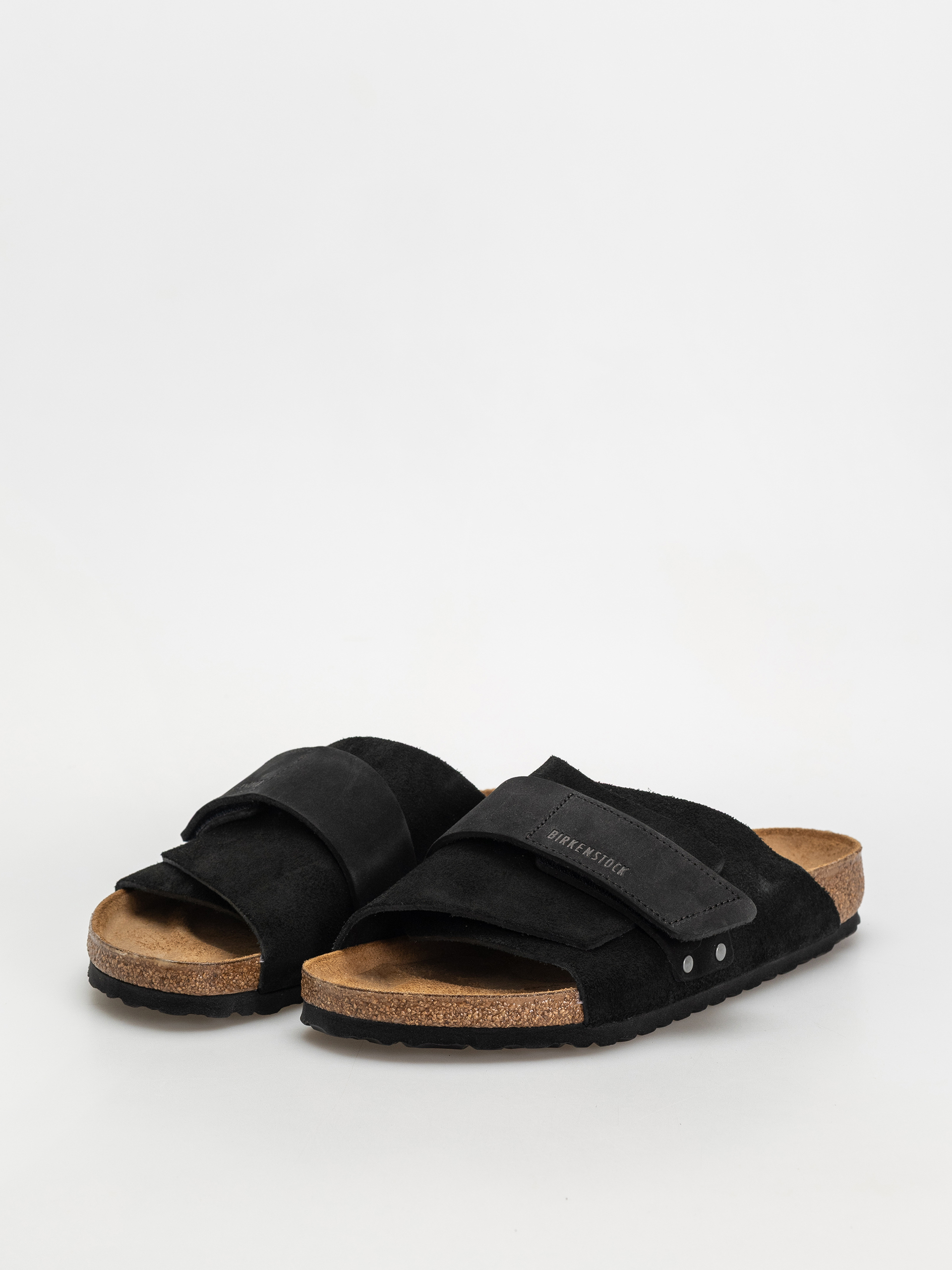 Чехли Birkenstock Kyoto Nubuck Suede Leather Regular (black)