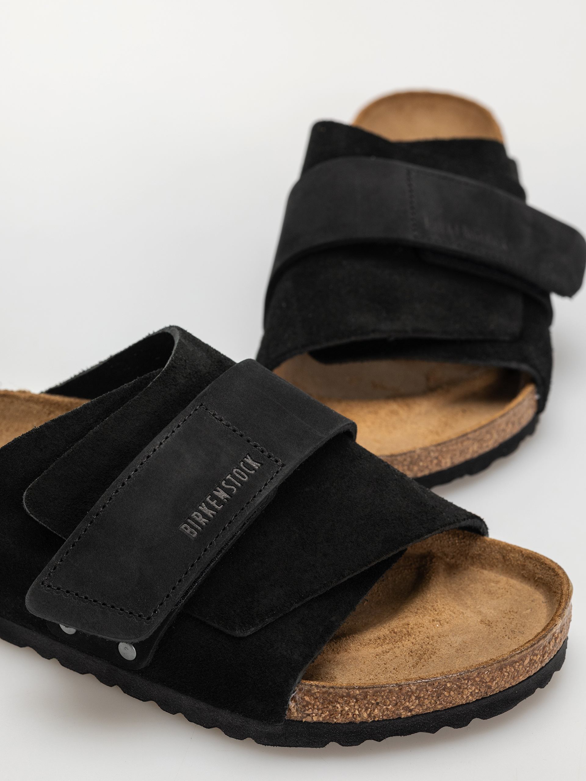 Чехли Birkenstock Kyoto Nubuck Suede Leather Regular (black)