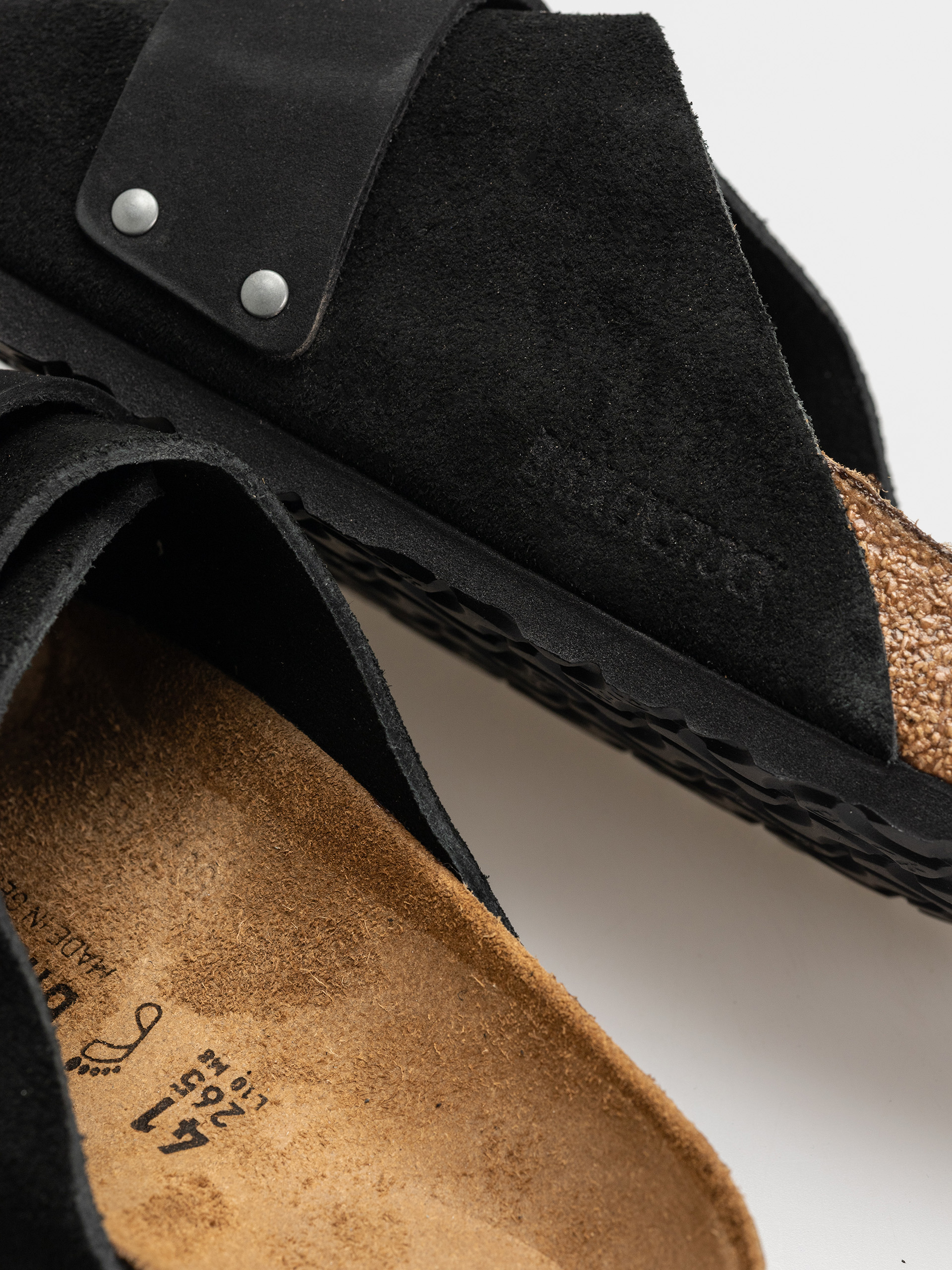 Чехли Birkenstock Kyoto Nubuck Suede Leather Regular (black)