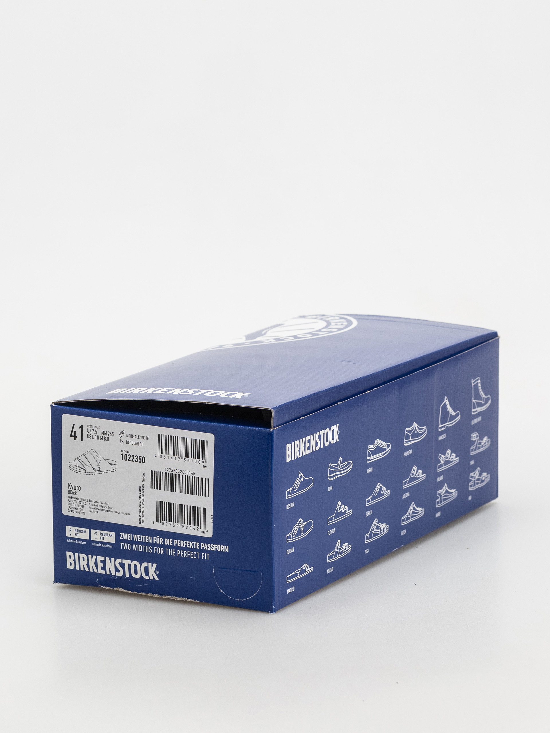 Чехли Birkenstock Kyoto Nubuck Suede Leather Regular (black)