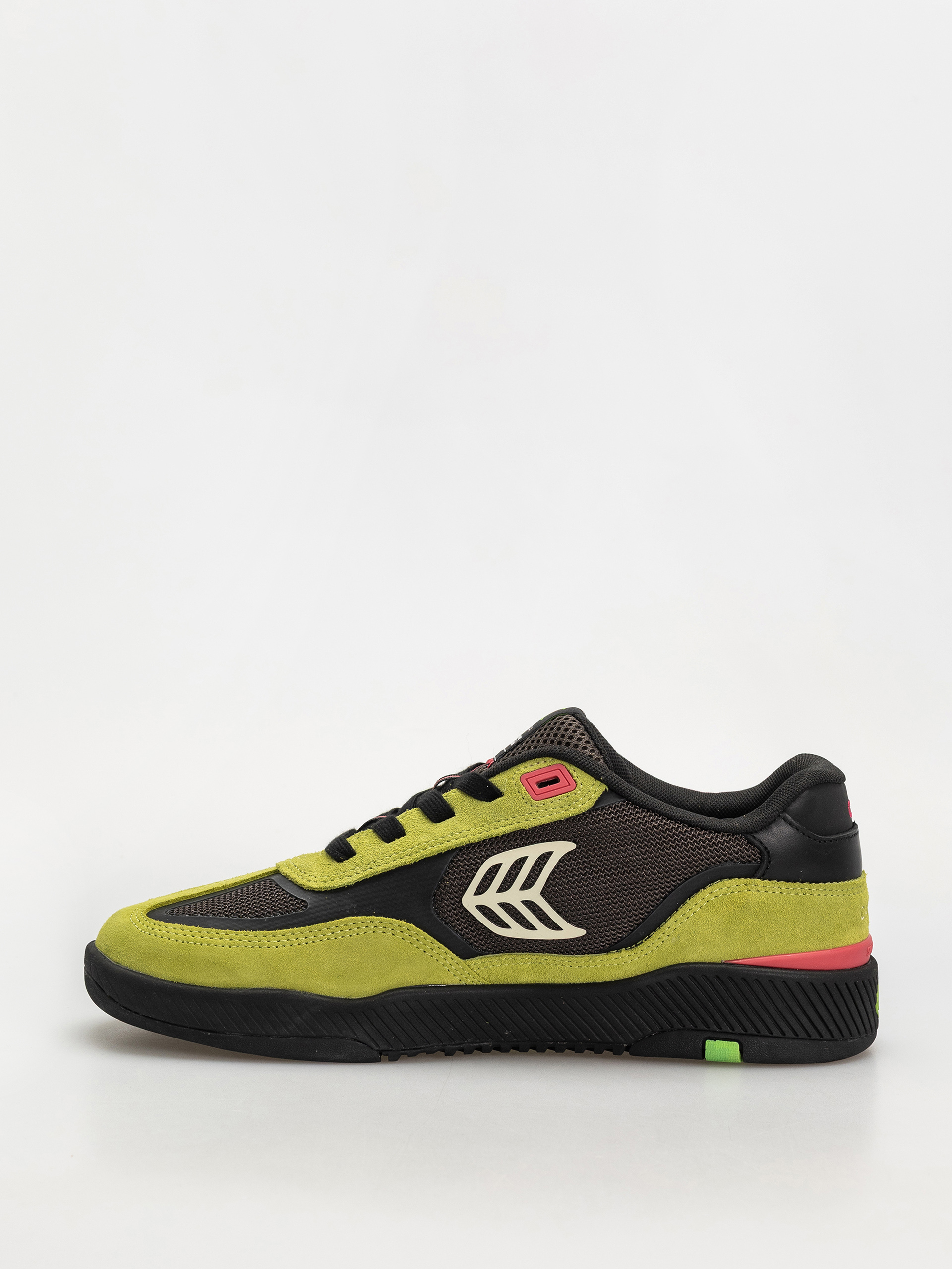 Обувки Cariuma Skategoat C25 Pro (lime green suede black mesh ivory logo pink)