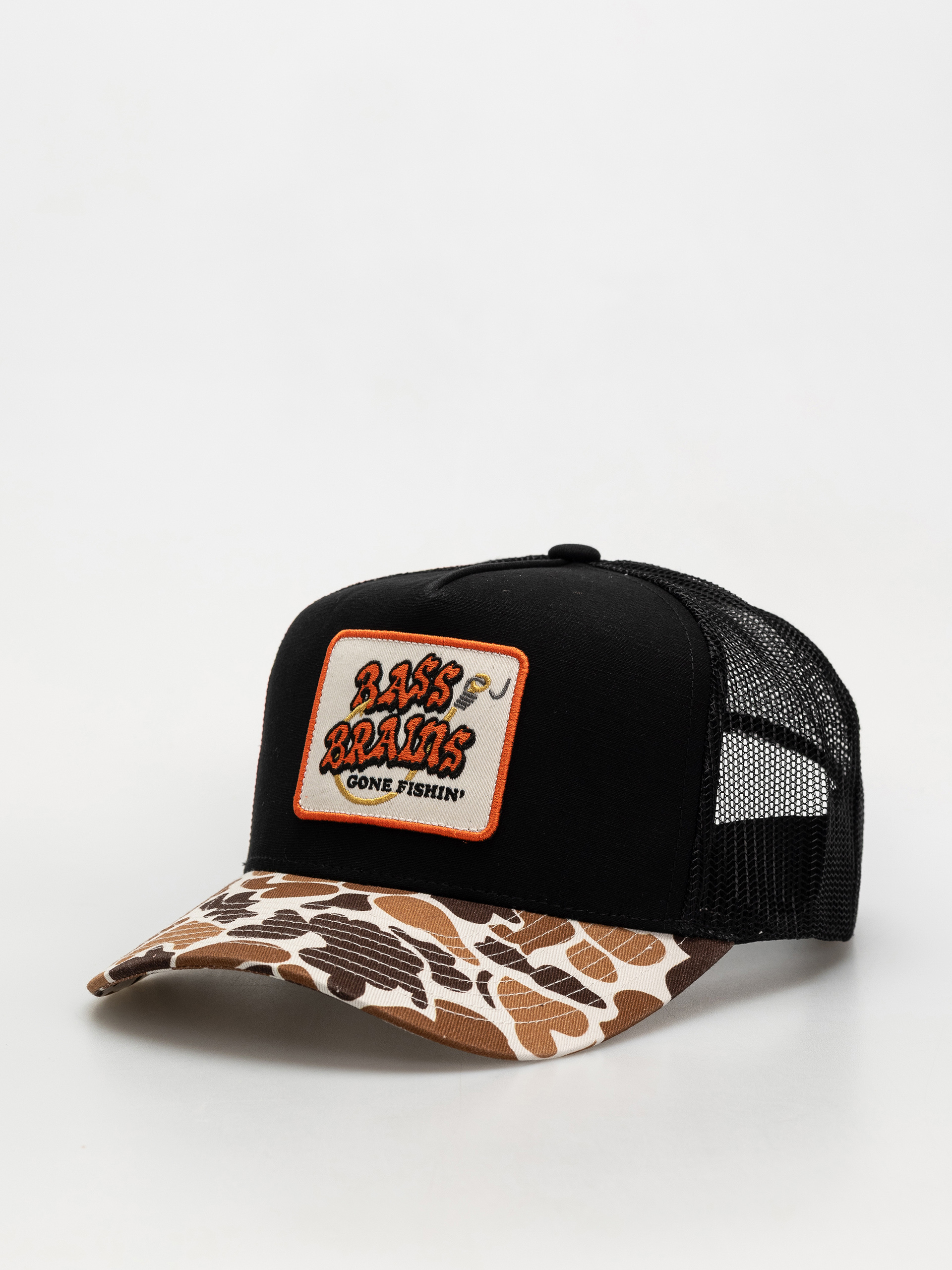 Шапка с козирка Brixton Bass Brains Gf Mp Trucker (camo/black)