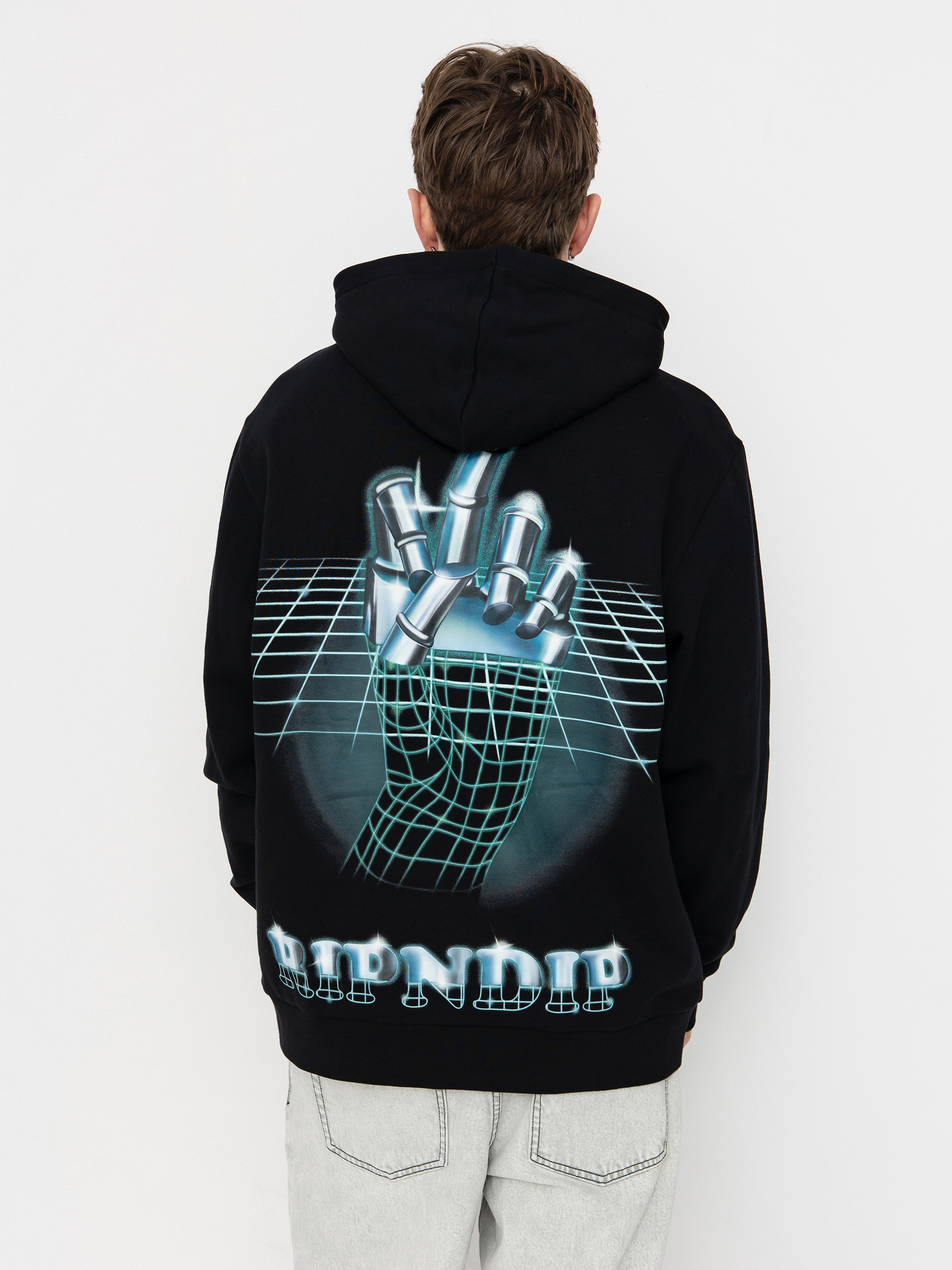 Суитшърт с качулка RipNDip Afterlife HD (black)