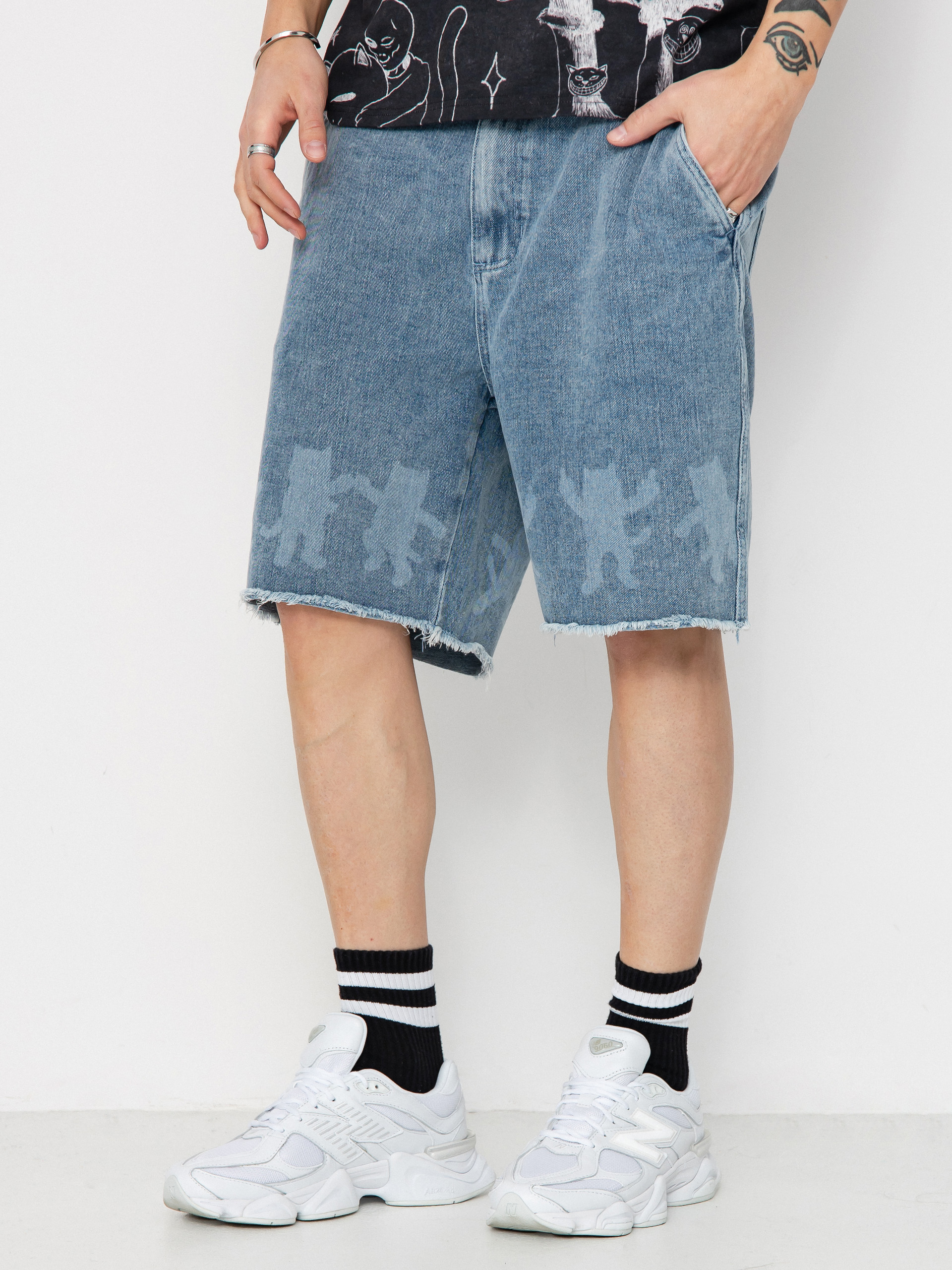 Къси панталони RipNDip Cosmic Nerm (medium wash)