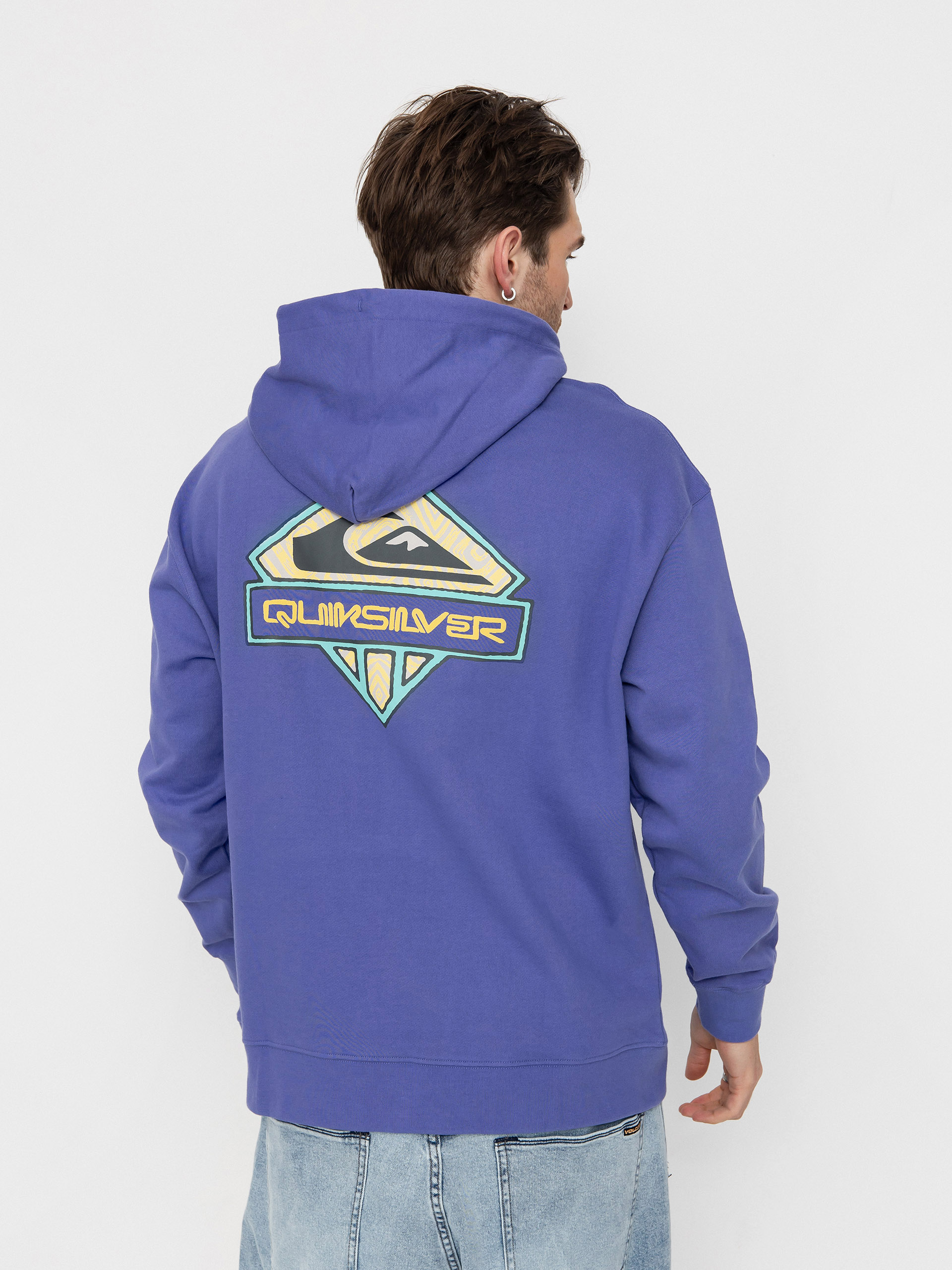Суитшърт с качулка Quiksilver Apog Heritage HD (dusted peri)