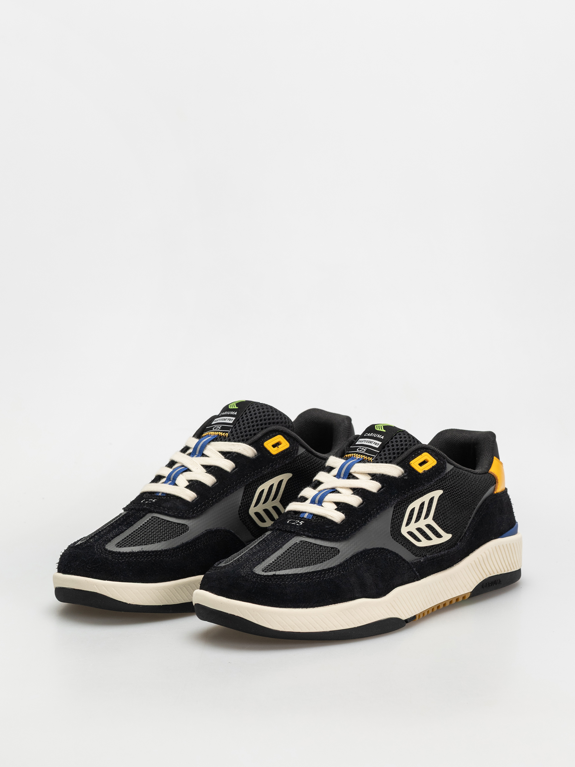 Обувки Cariuma Skategoat C25 Pro (black suede and mesh ivory logo yellow)