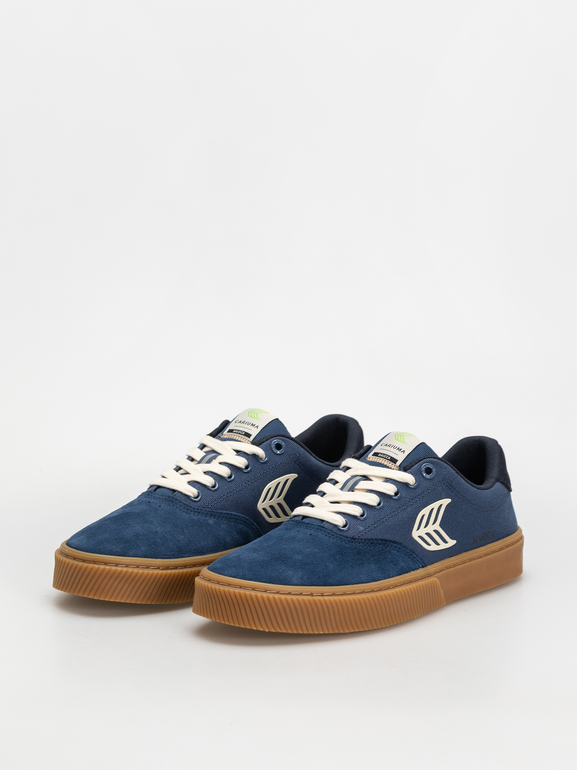 Обувки Cariuma Naioca Pro (gum shadow blue suede and canvas ivory logo navy)