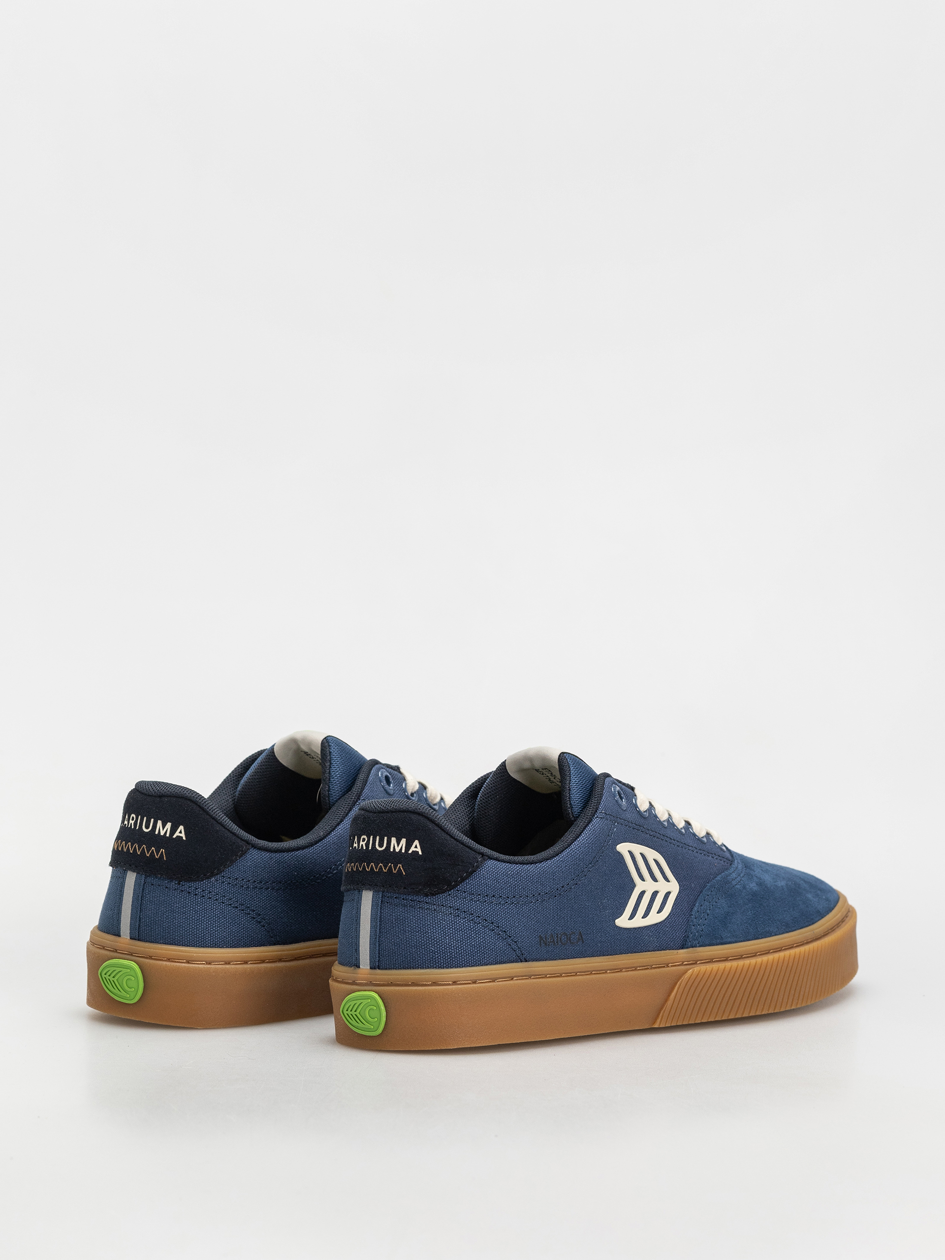 Обувки Cariuma Naioca Pro (gum shadow blue suede and canvas ivory logo navy)