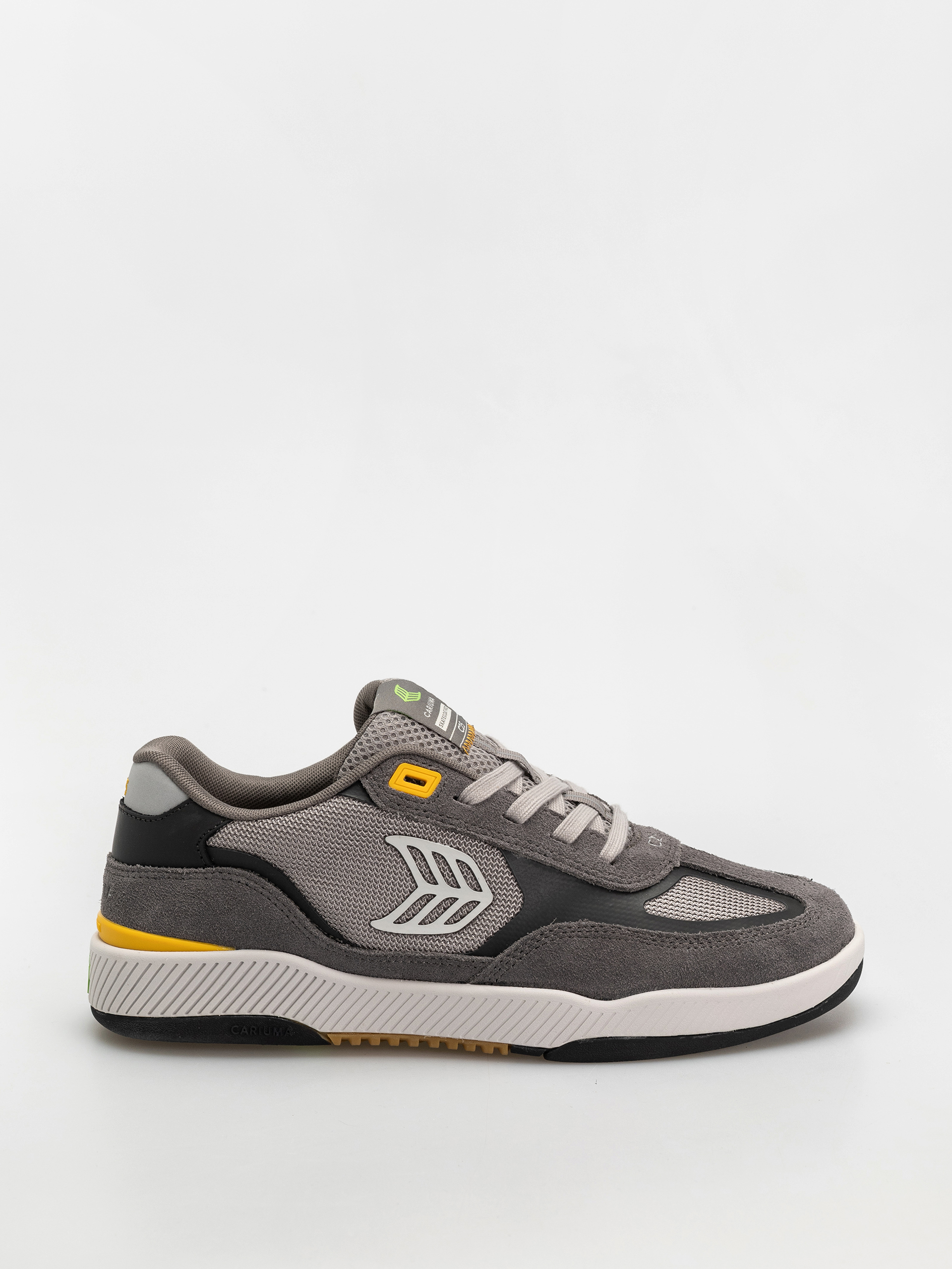 u041eu0431u0443u0432u043au0438 Cariuma Skategoat C25 Pro (charcoal grey suede light grey mesh ice logo yellow)